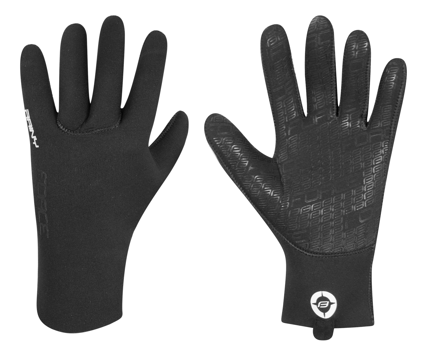 rukavice neoprénové FORCE RAINY, černé XL