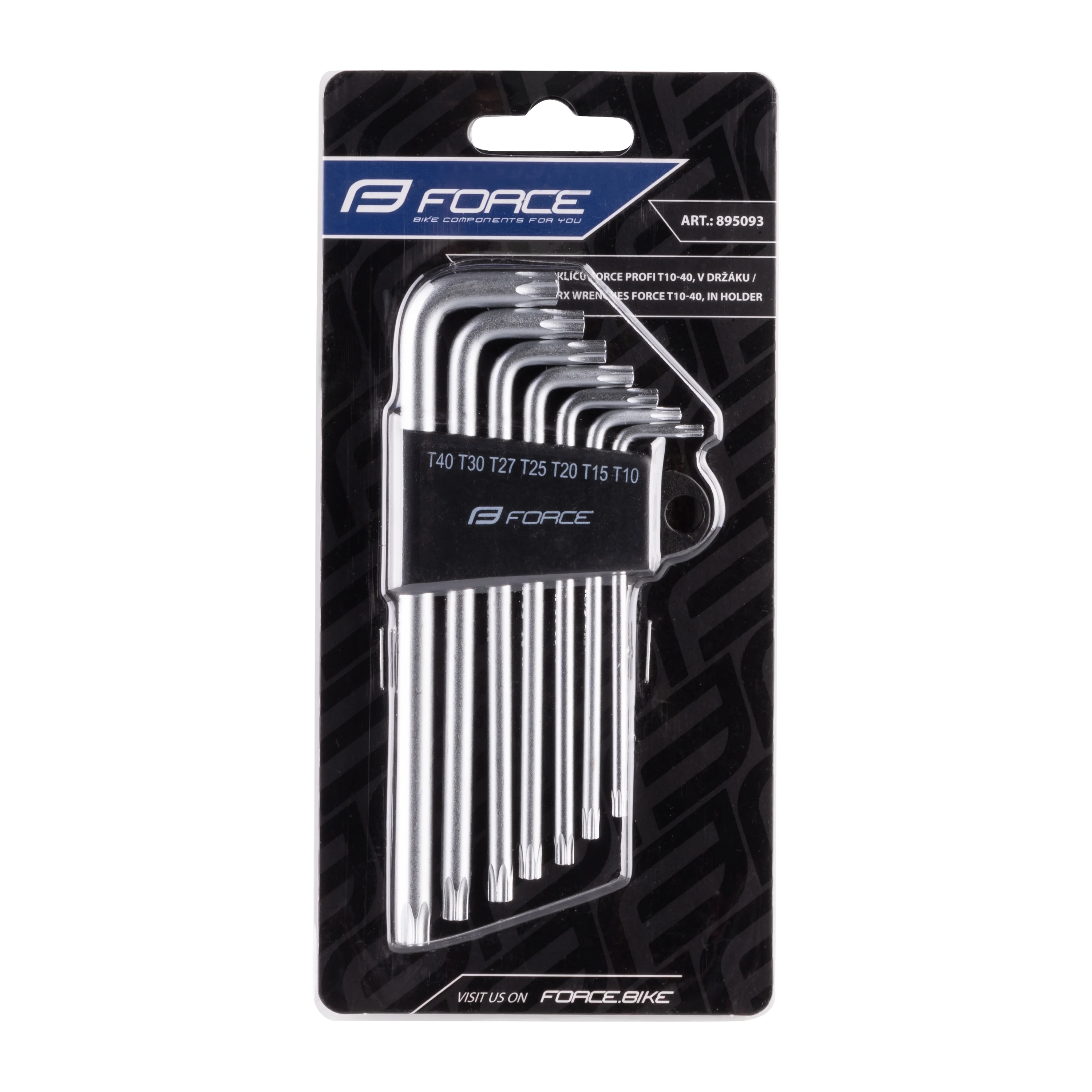 sada 7 torx klíčů FORCE PROFI T10 - 40, v držáku