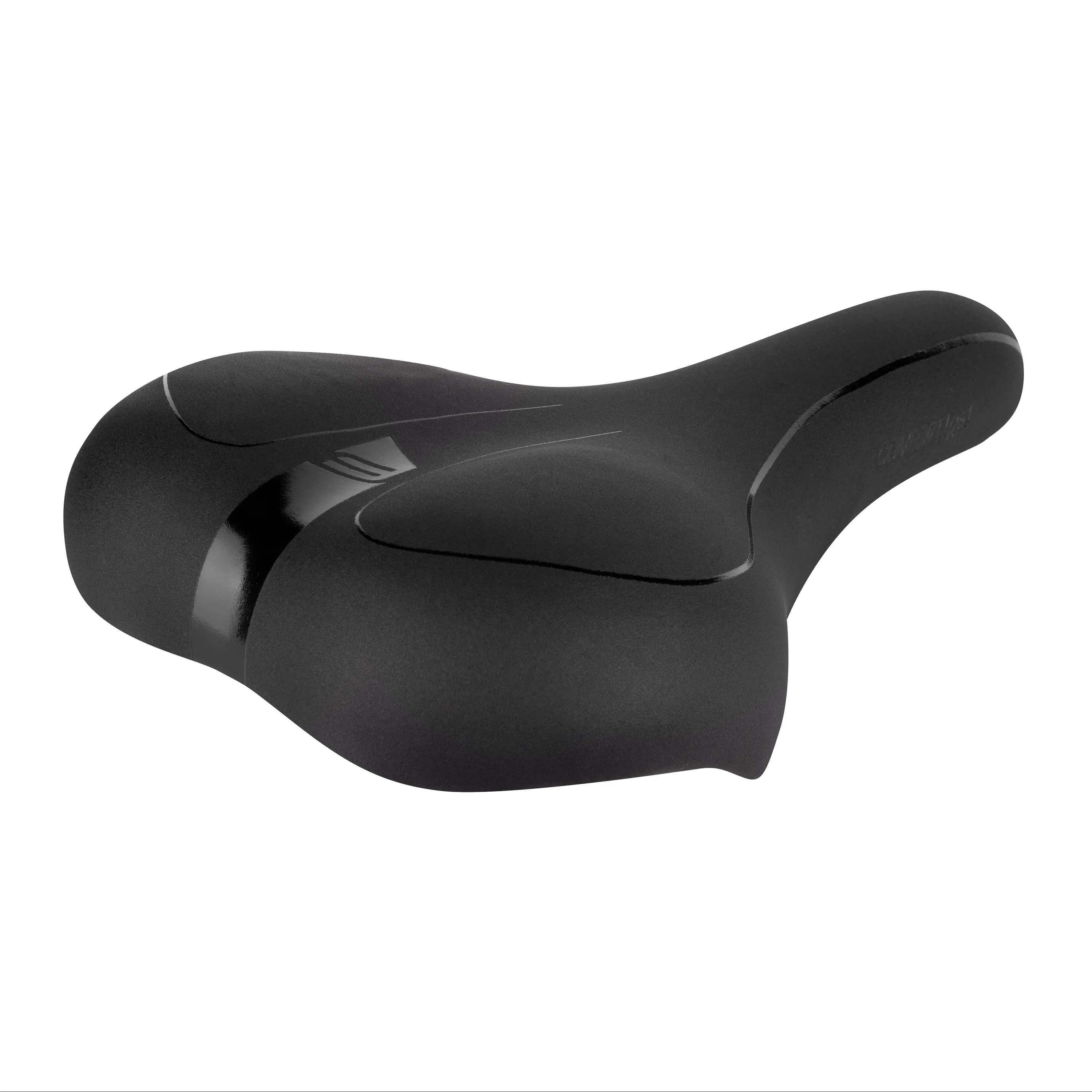 sedlo FORCE COMFORT GEL turistické, černé