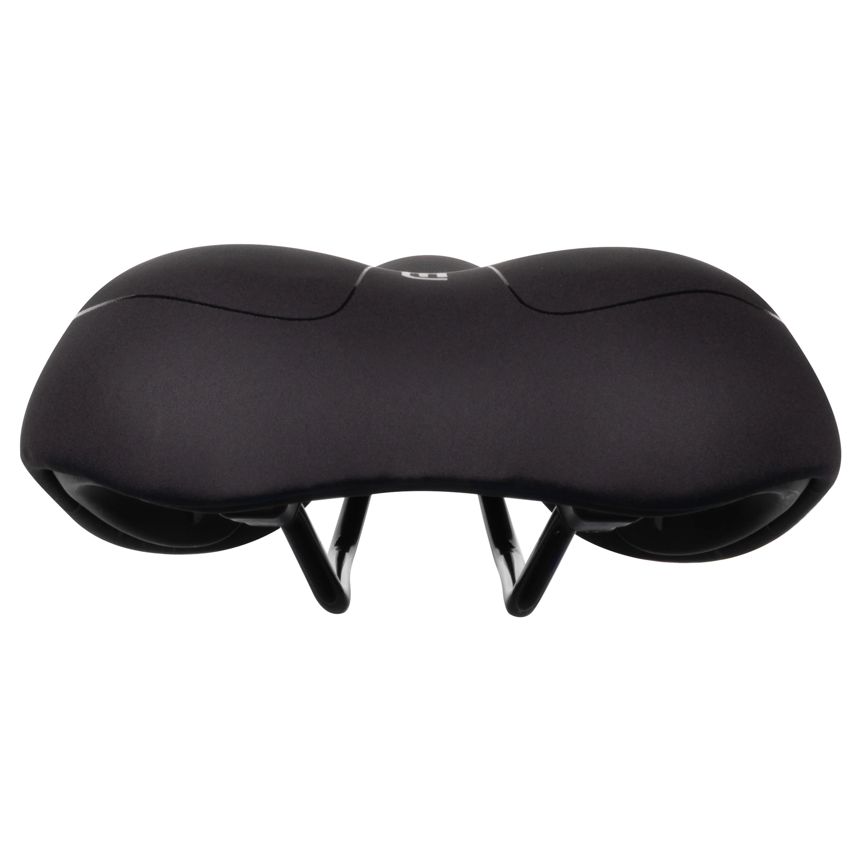 sedlo FORCE COMFORT GEL UNI turistické, černé