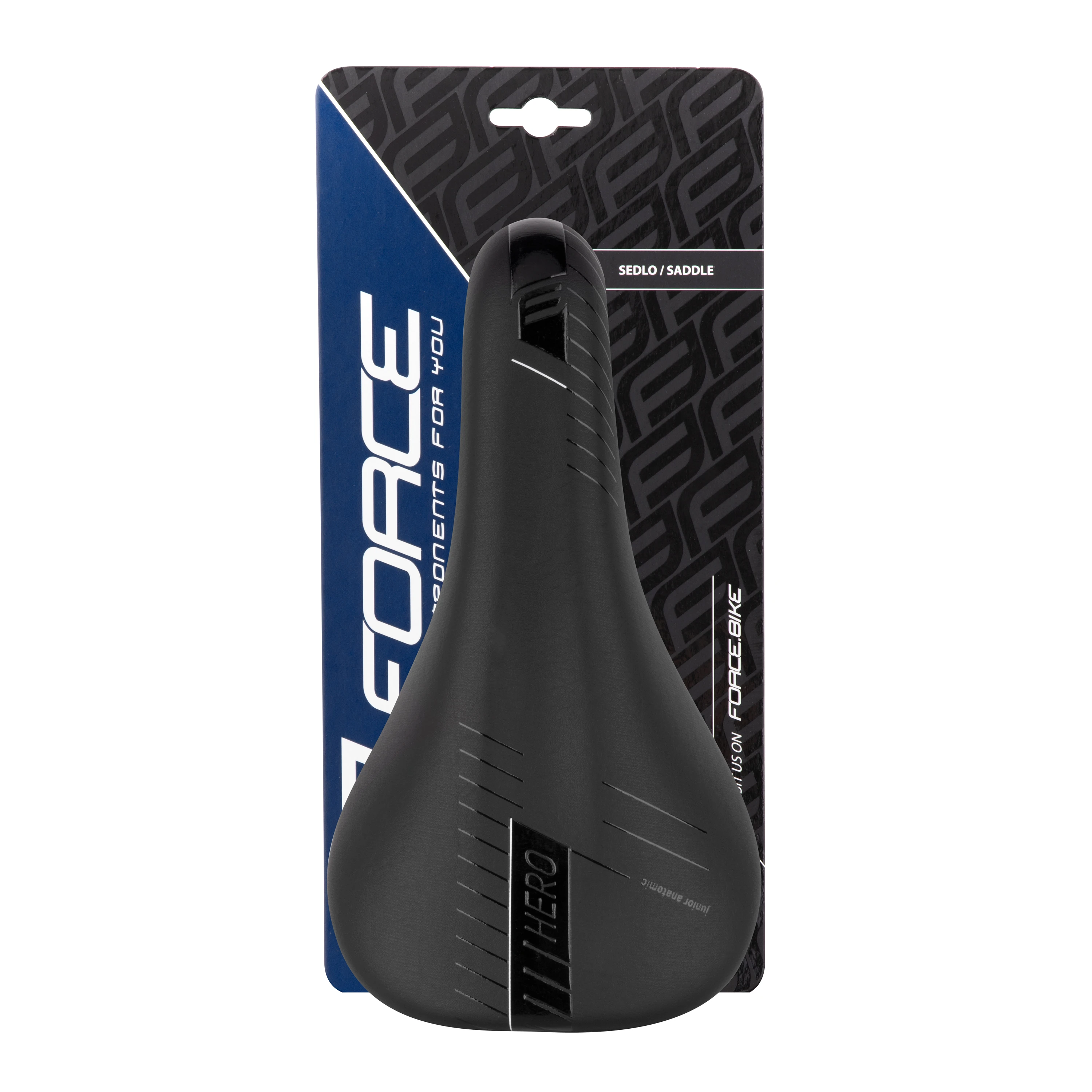 sedlo FORCE HERO 20-24" dětské, černo-bílé