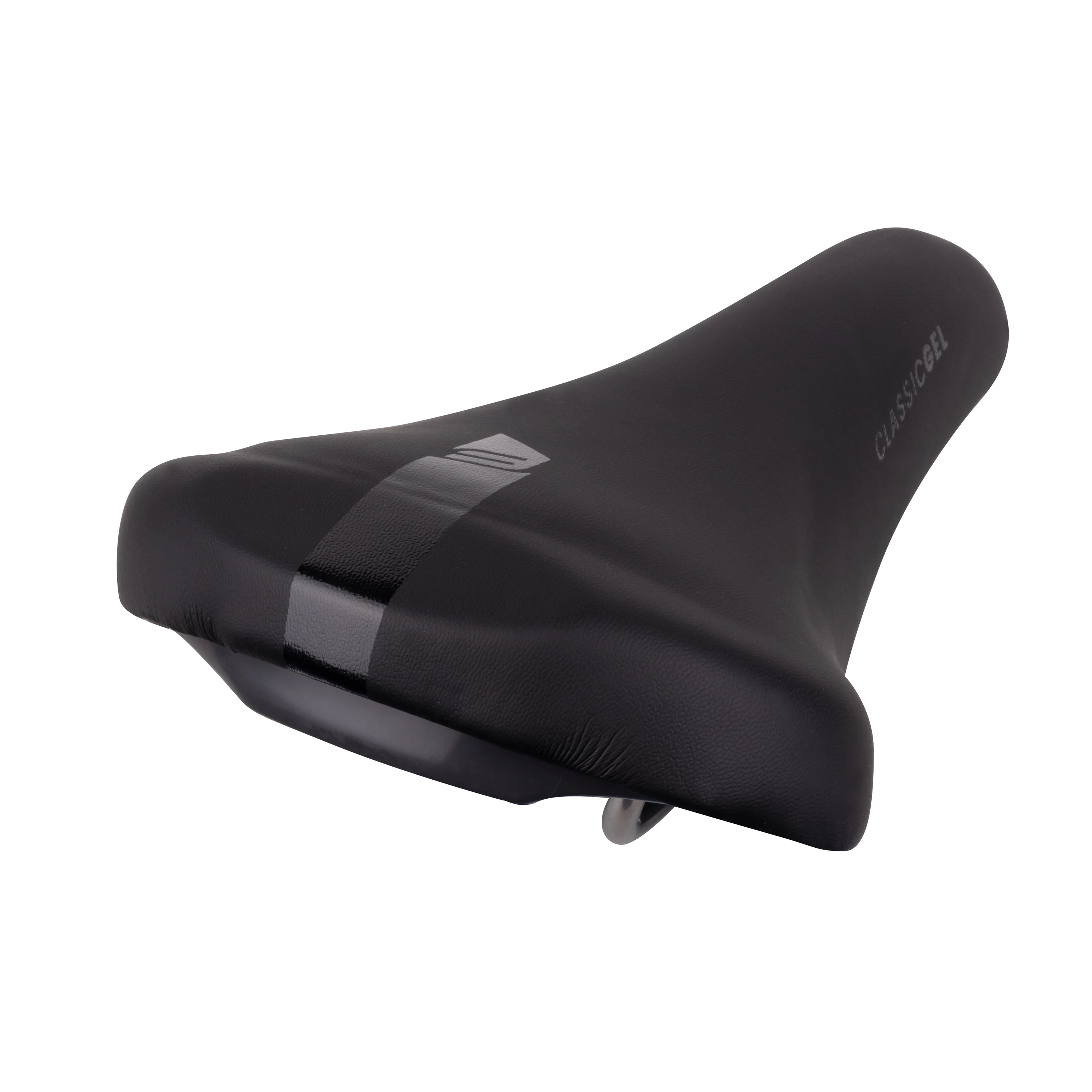 sedlo FORCE K2 CLASSIC GEL turistické , černé
