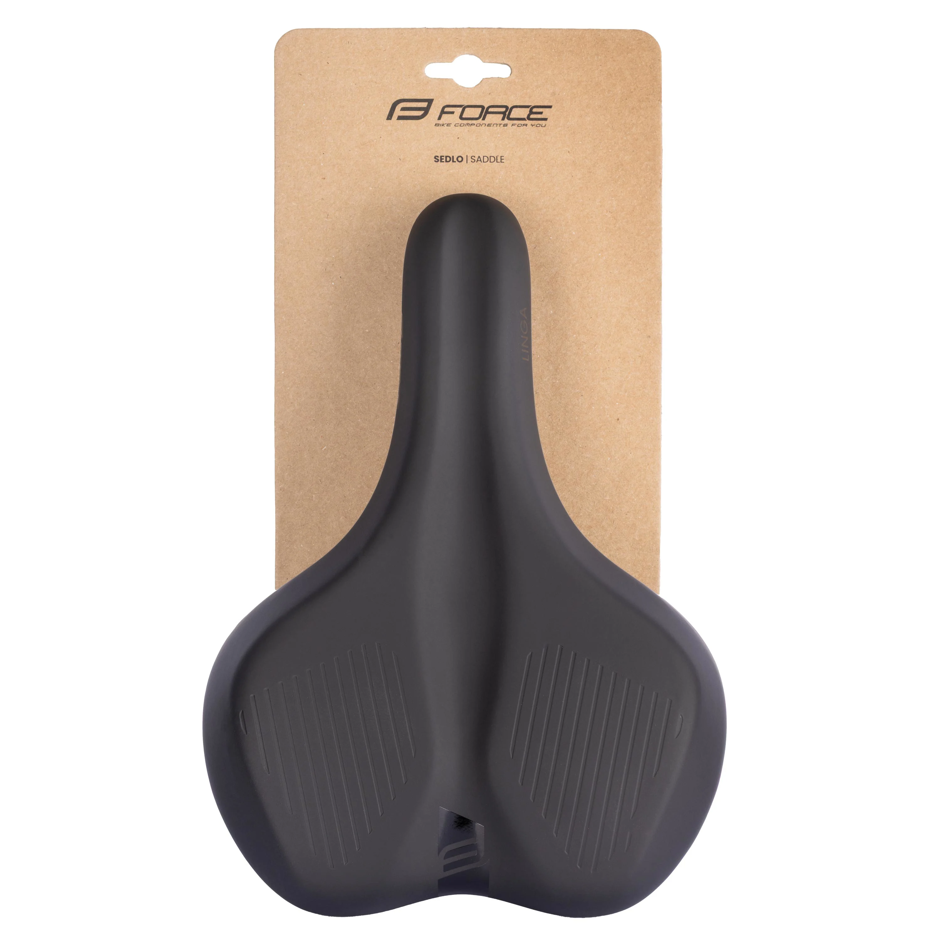 sedlo FORCE LINGA2 turistické, černé