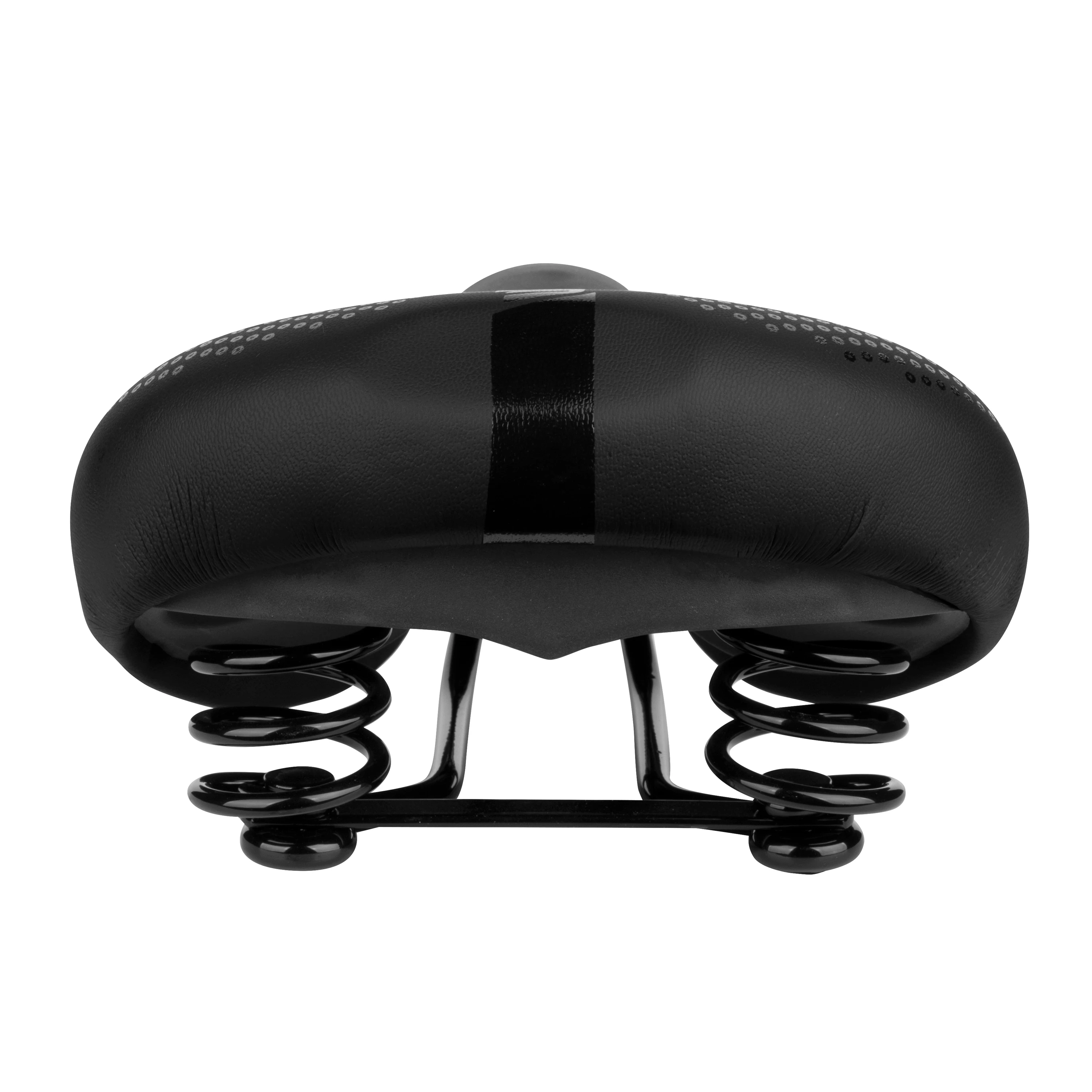 sedlo FORCE SOFT UNI s pružinou, černé