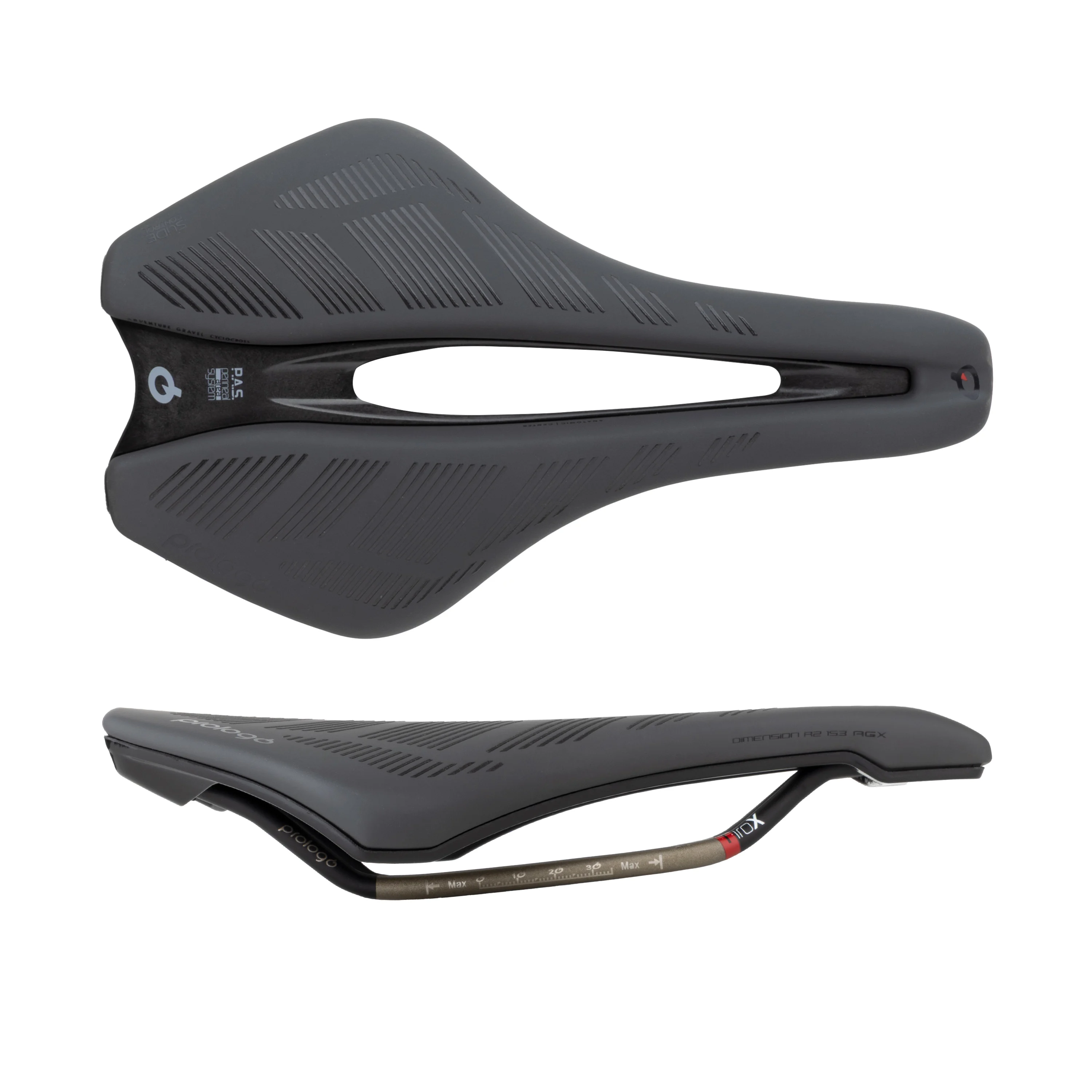 sedlo P DIMENSION R2 PAS AGX TiROX SC 143 černé
