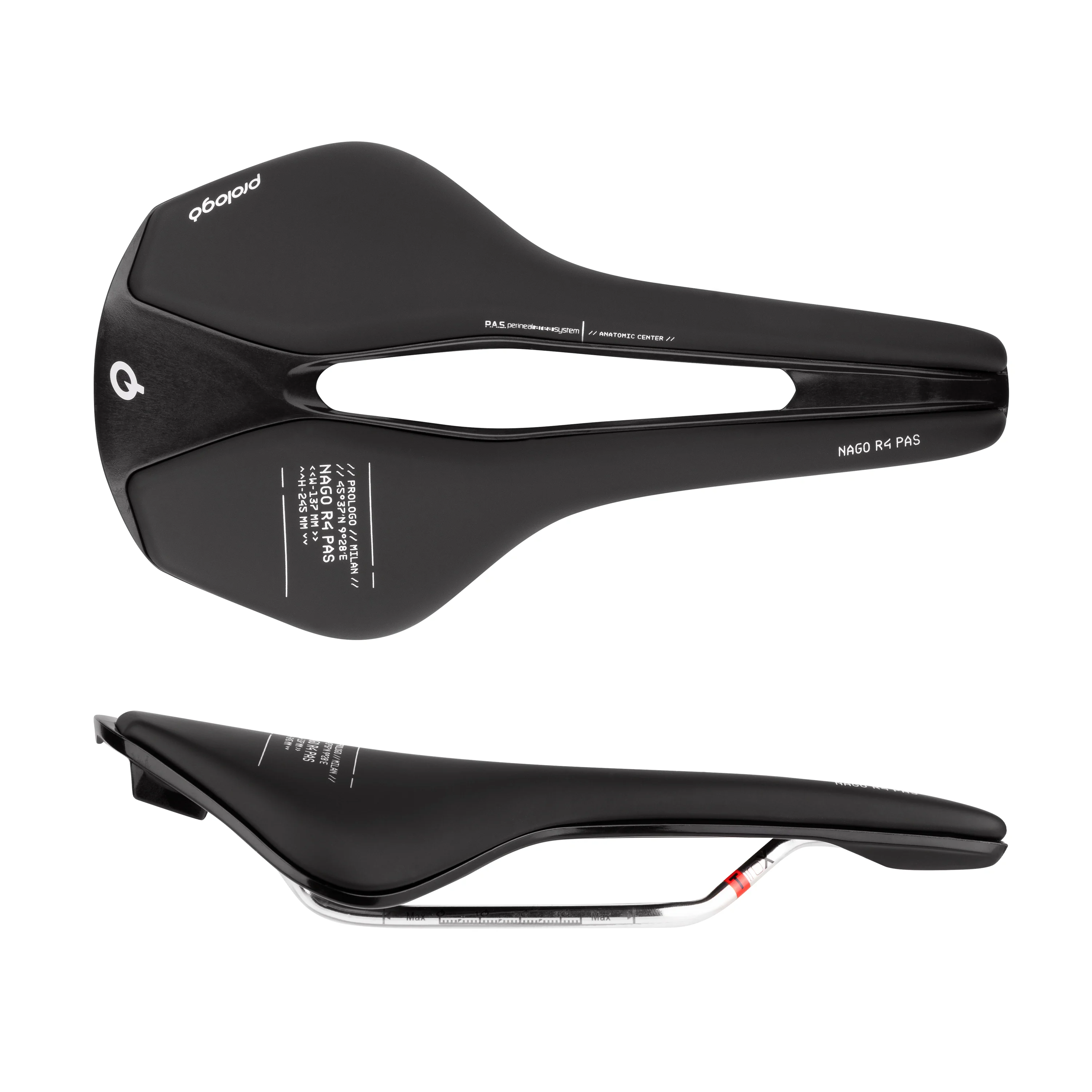sedlo PROLOGO NAGO R4 PAS TiROX 137 černé OEM