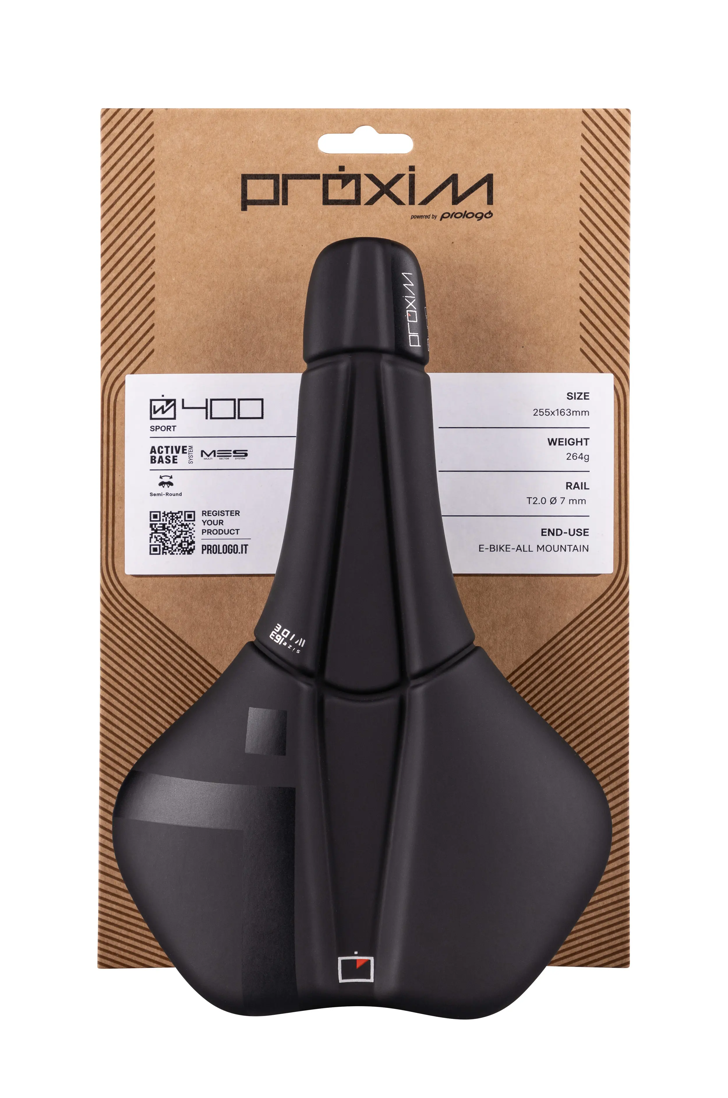 sedlo PROLOGO PROXIM W400 T2.0 WIDER 163 S černé
