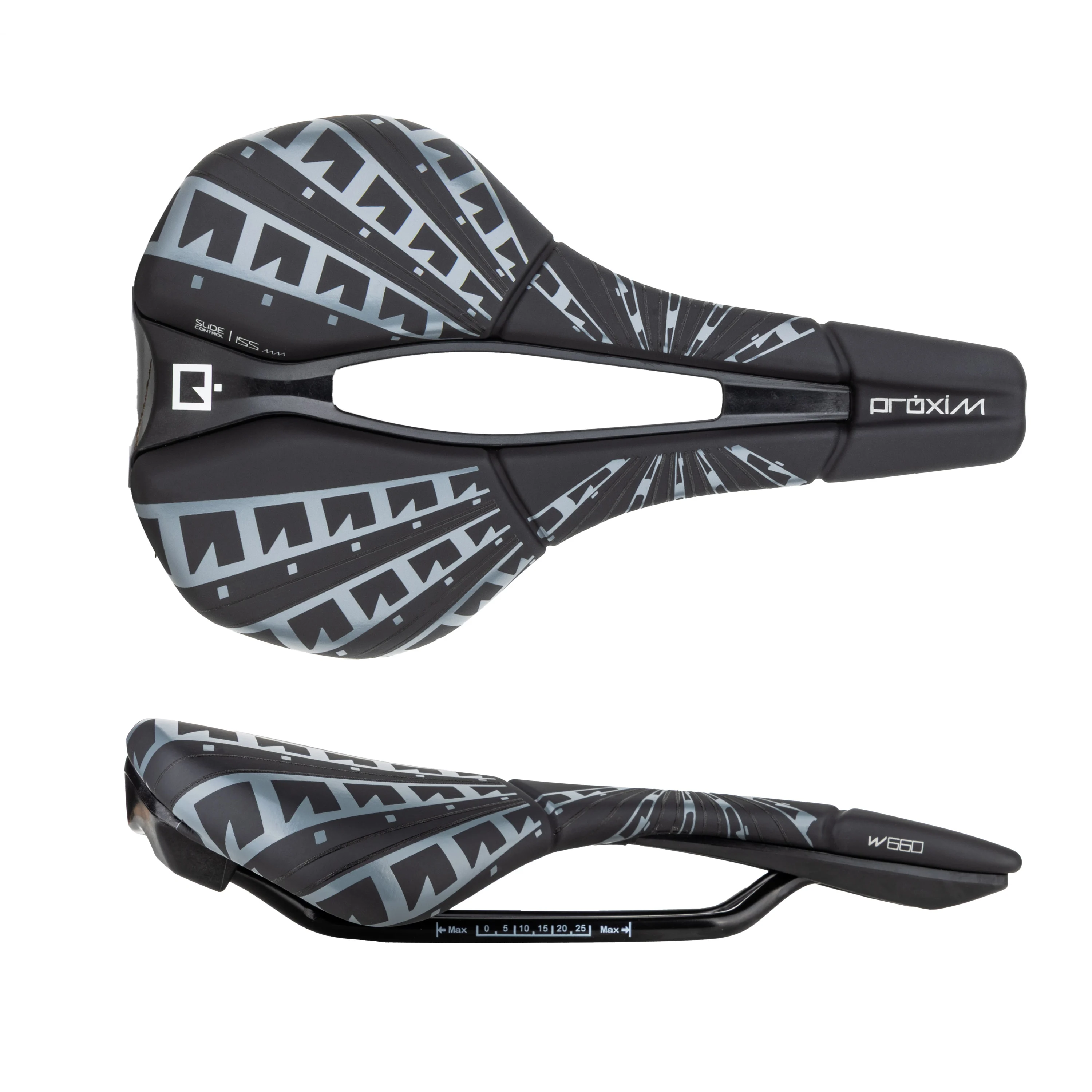 sedlo PROLOGO PROXIM W660 PAS RSTEEL SC 155 černé
