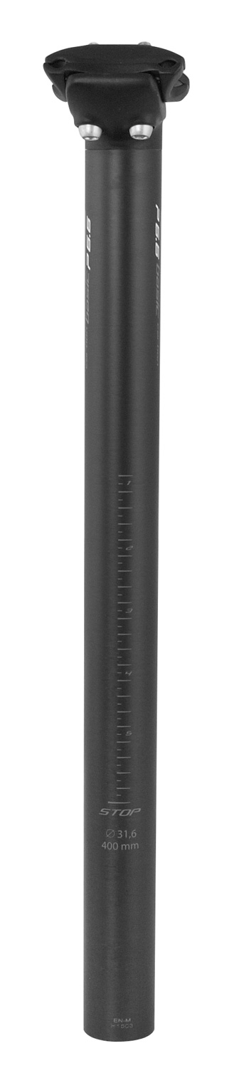 sedlovka FORCE BASIC P6.4 karbon 31,6/400mm, černá
