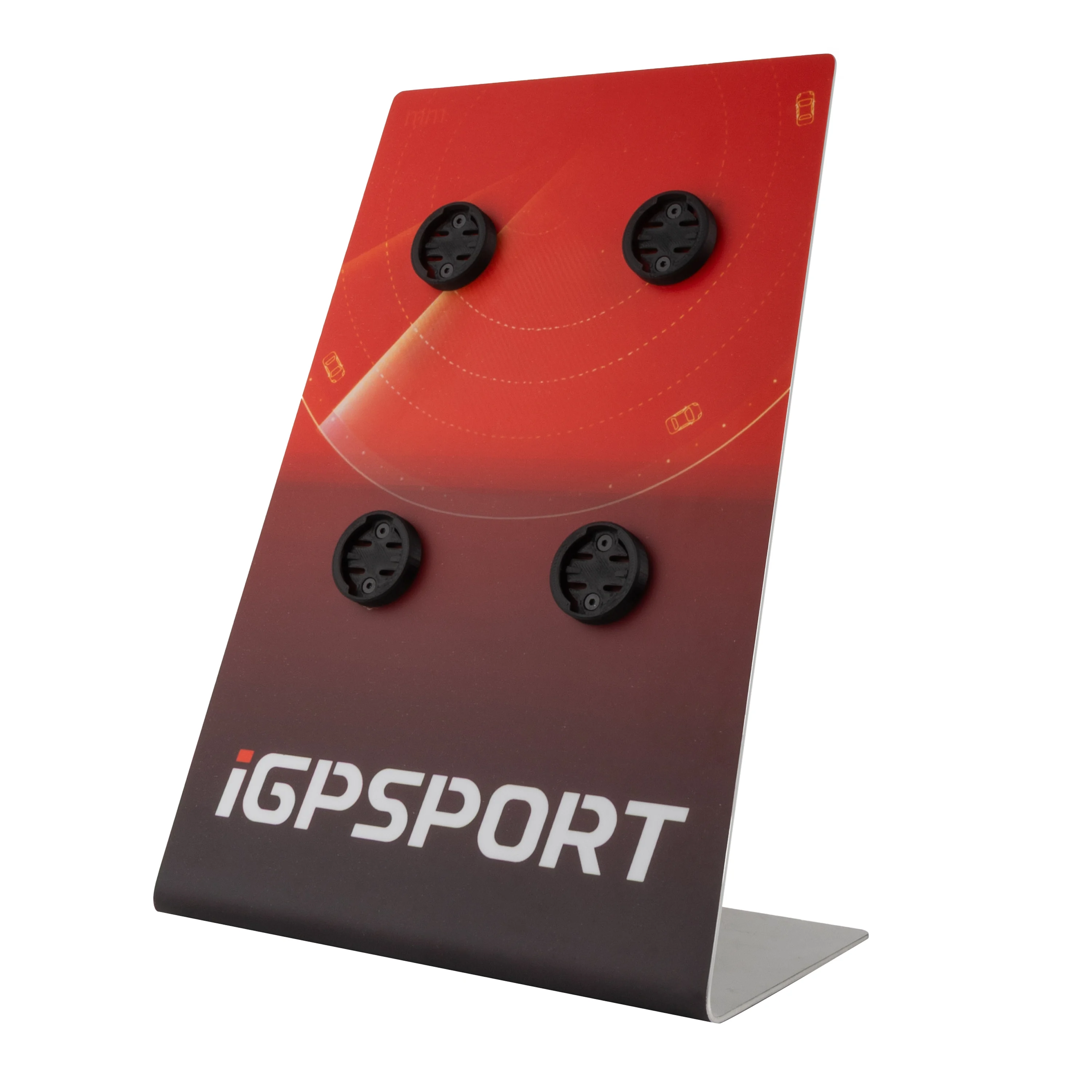 stojan reklamní iGPSPORT, nerezový, malý