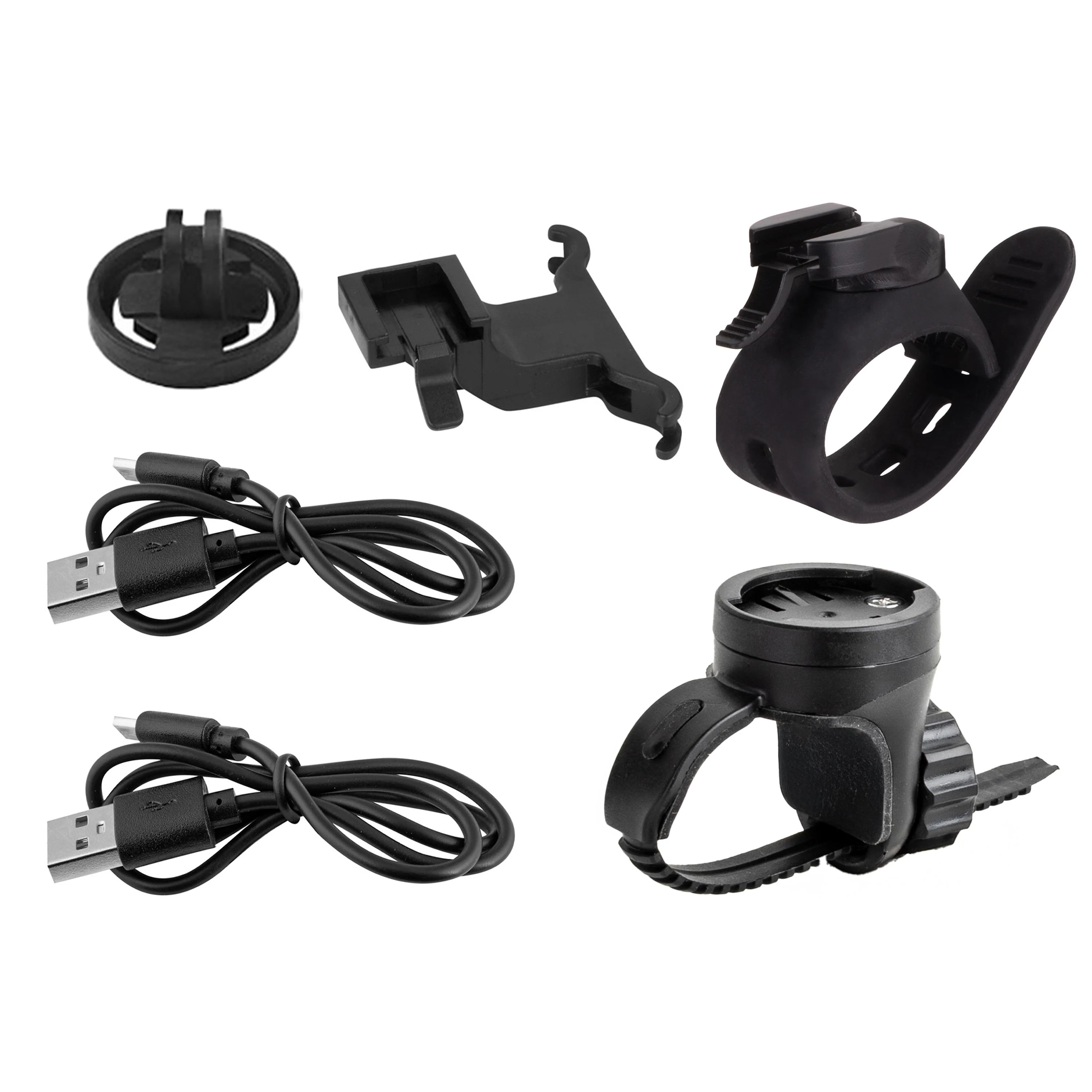 světla sada FORCE PIPE USB přední+zadní