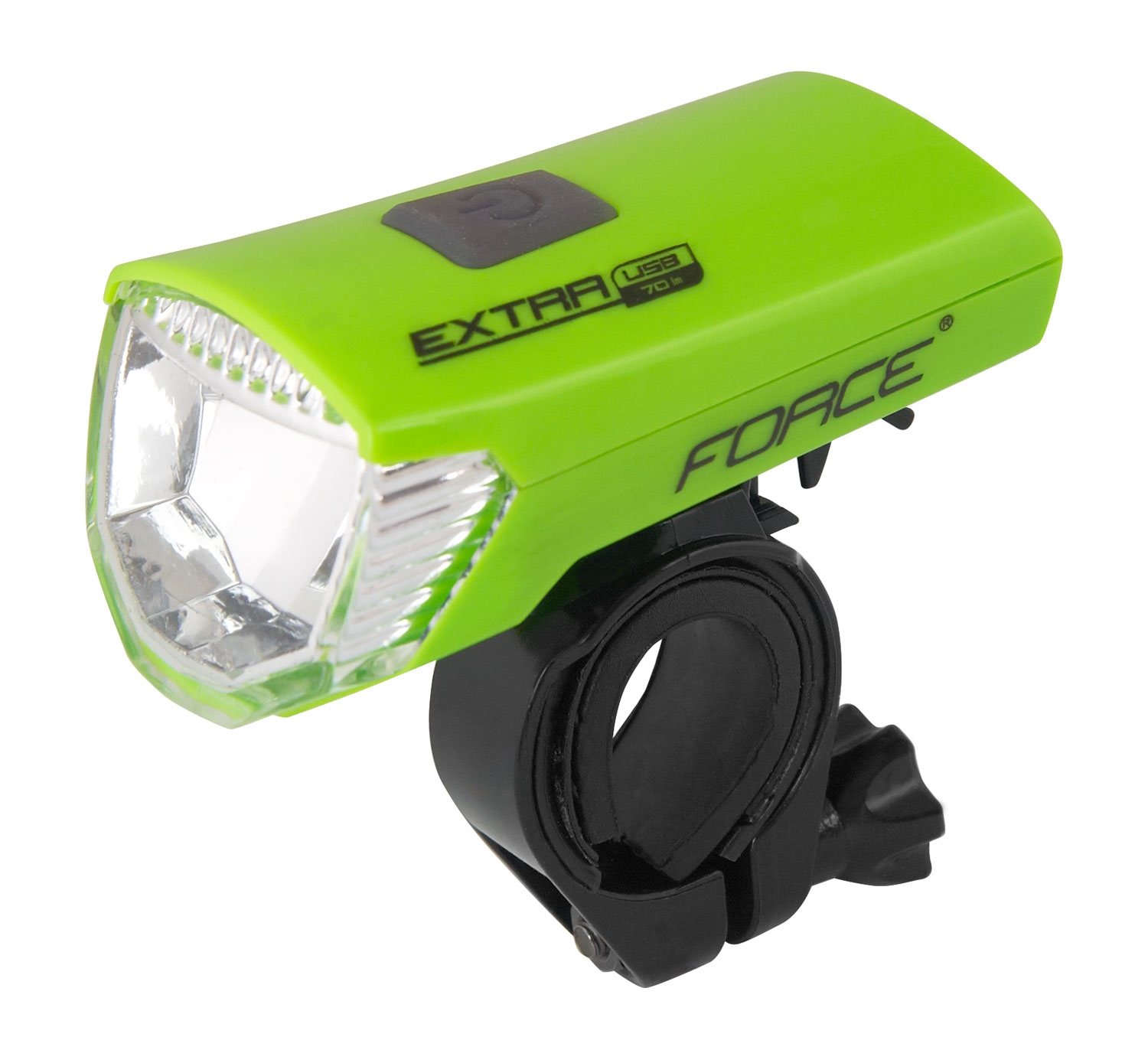 světlo přední FORCE EXTRA USB 1 dioda, zelené