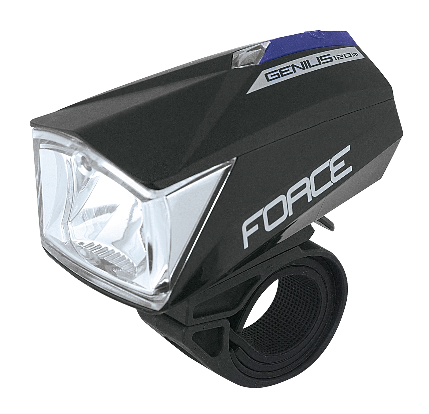 světlo přední FORCE GENIUS 120LM USB,černé