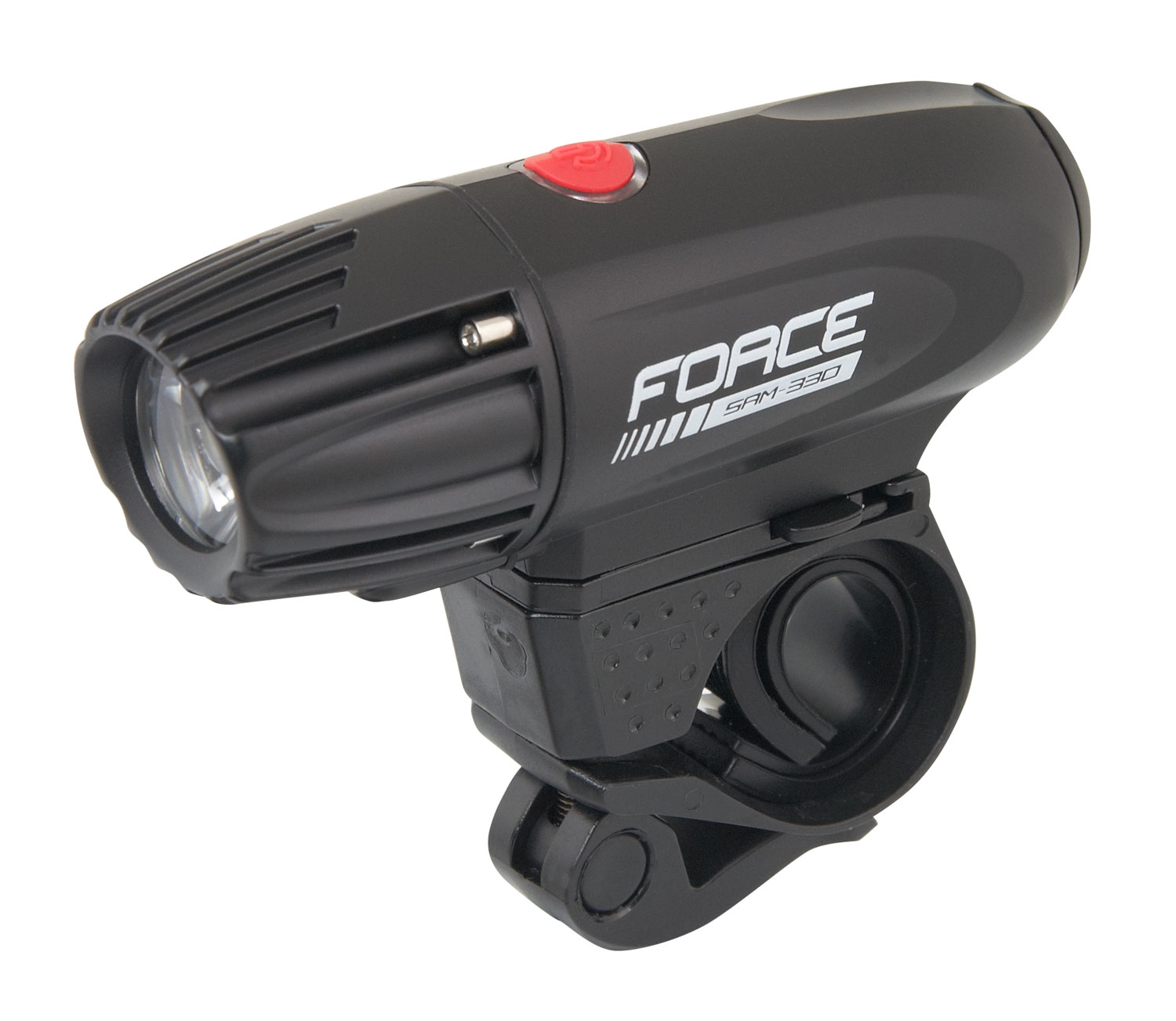 světlo přední FORCE SAM 330LM USB, černé