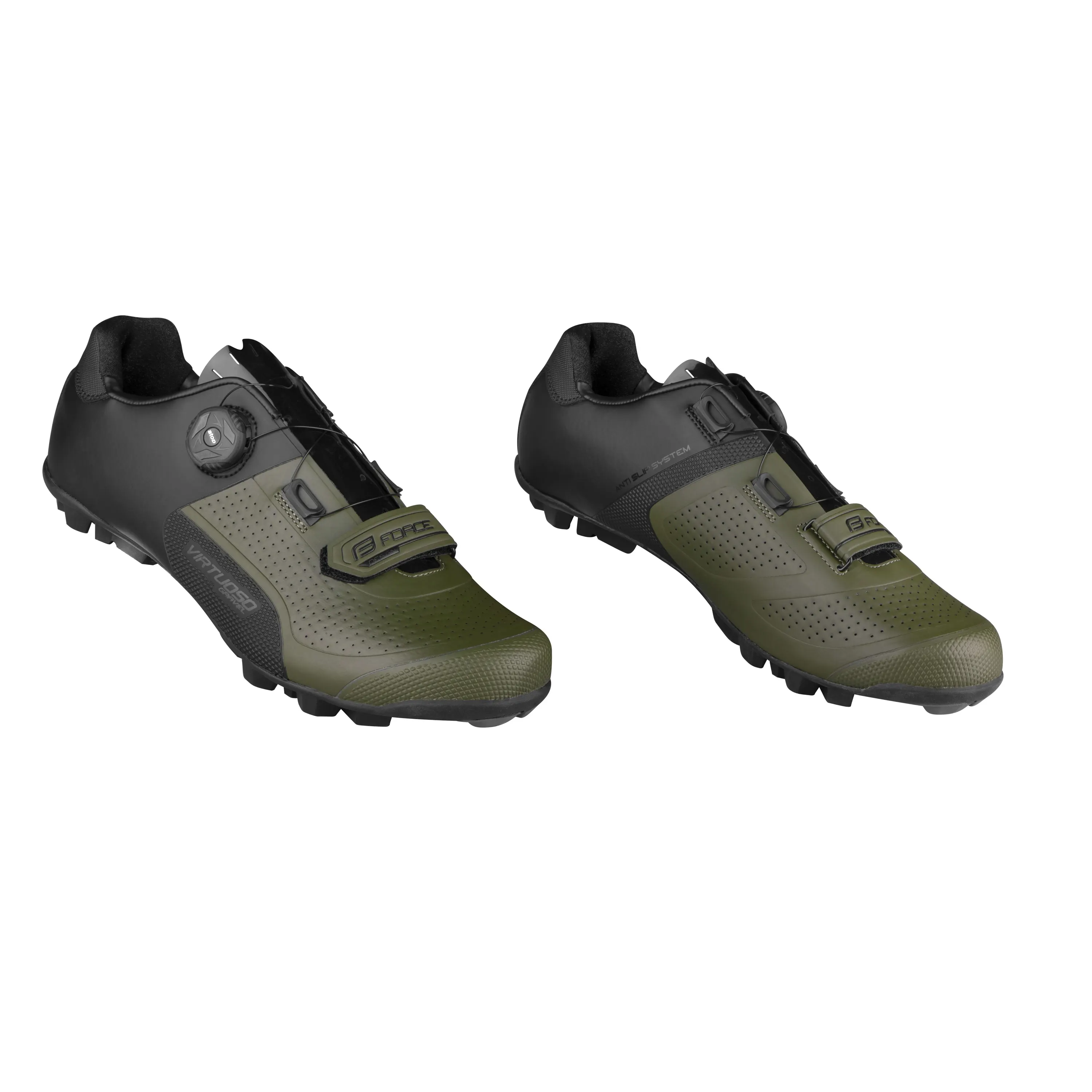 tretry F VIRTUOSO MTB/GRAVEL, černo-army