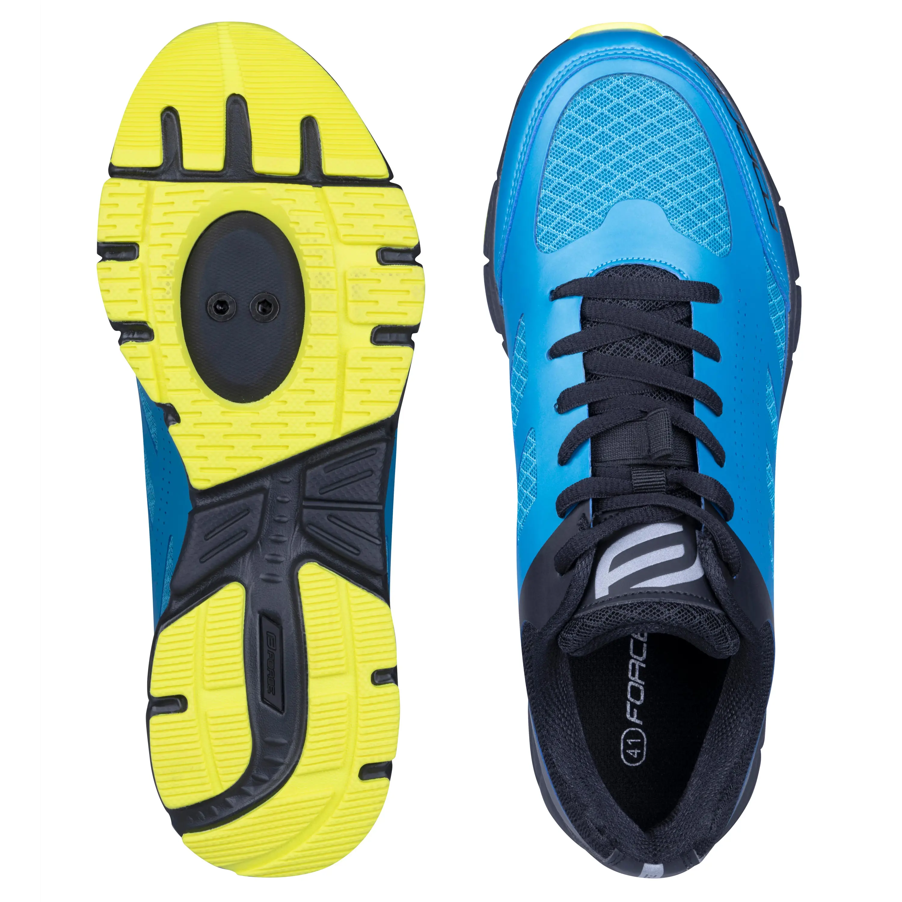 tretry FORCE MTB GO, mod-čer-fluo 36