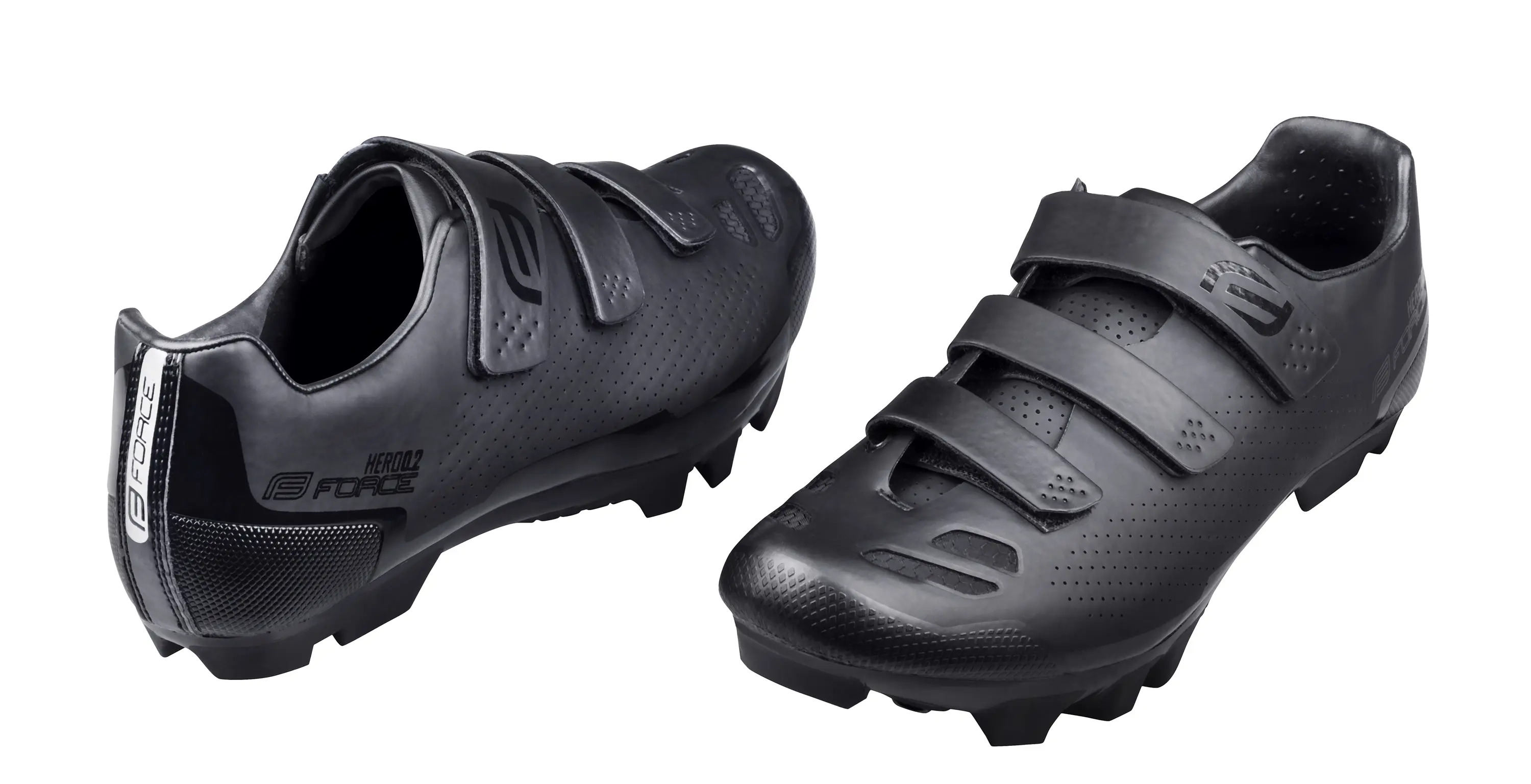tretry FORCE MTB HERO 2, černé 42