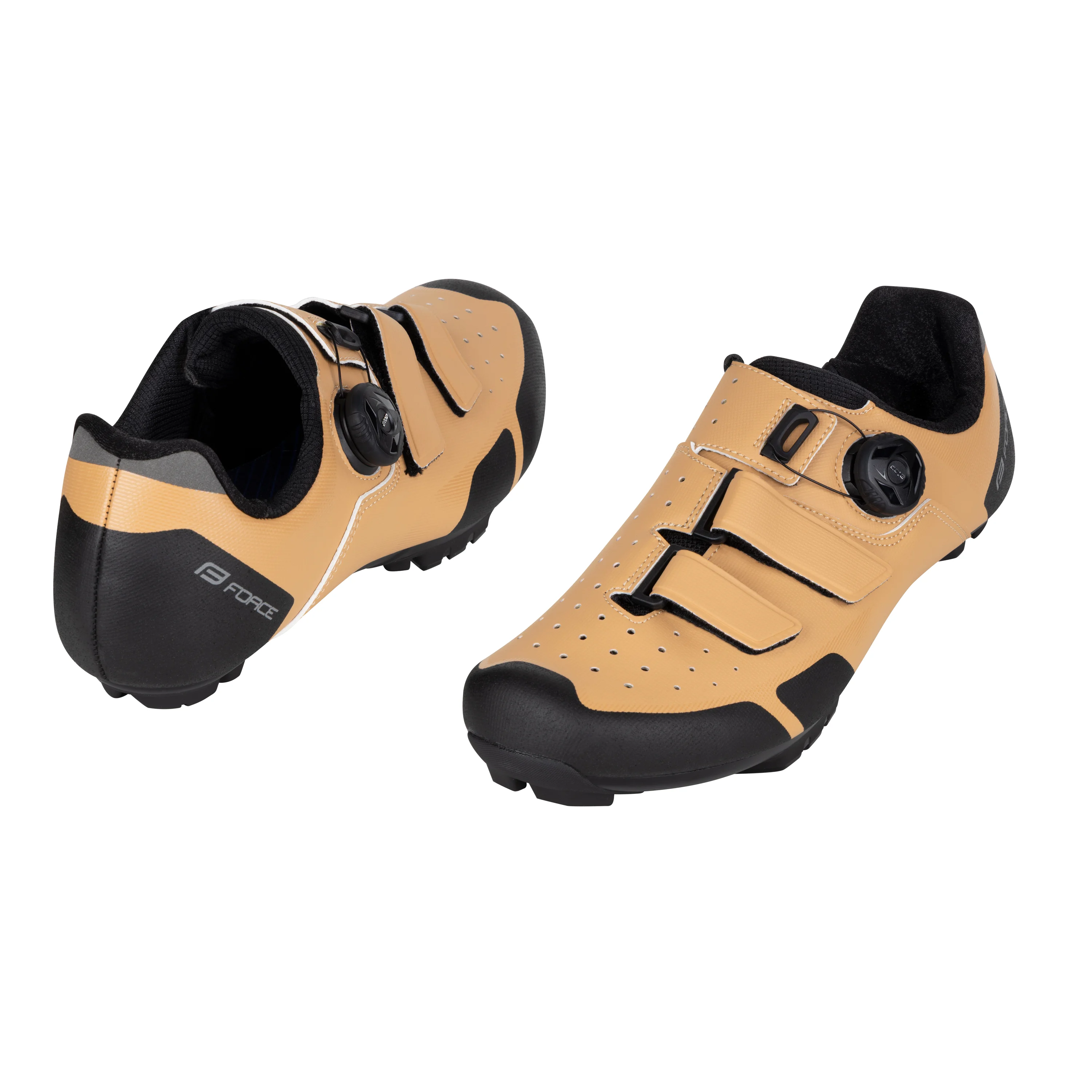 tretry FORCE MTB REVO 2, světle hnědé 46