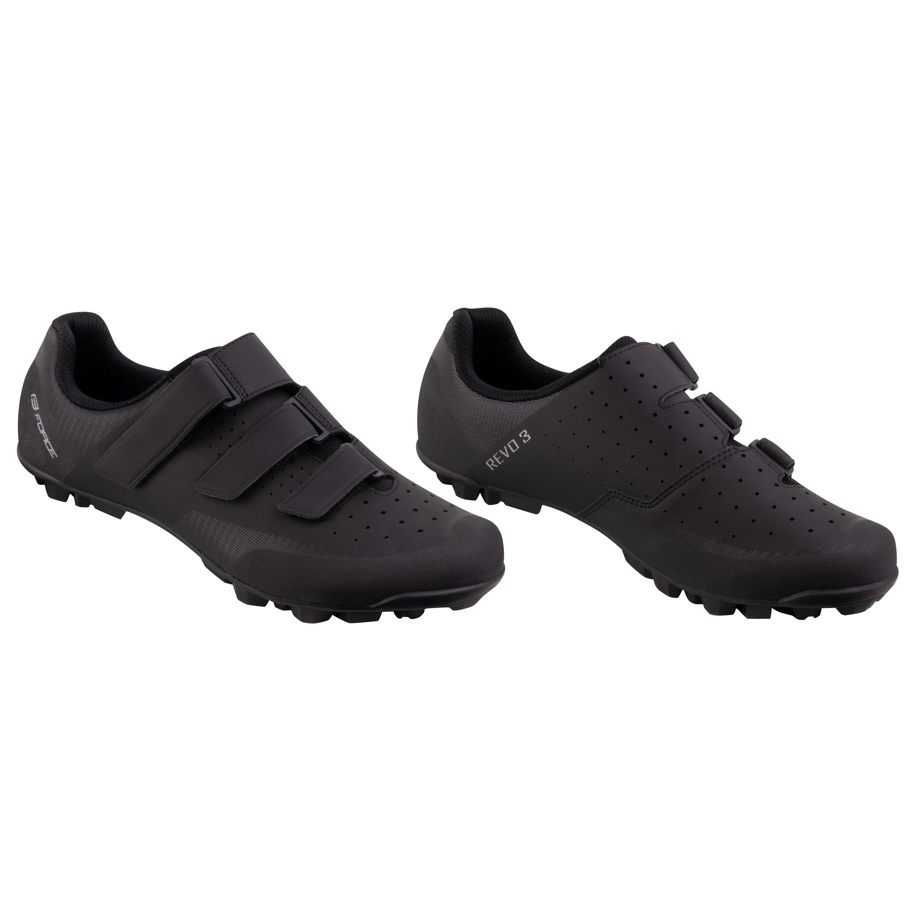 tretry FORCE MTB REVO 3, černé 46