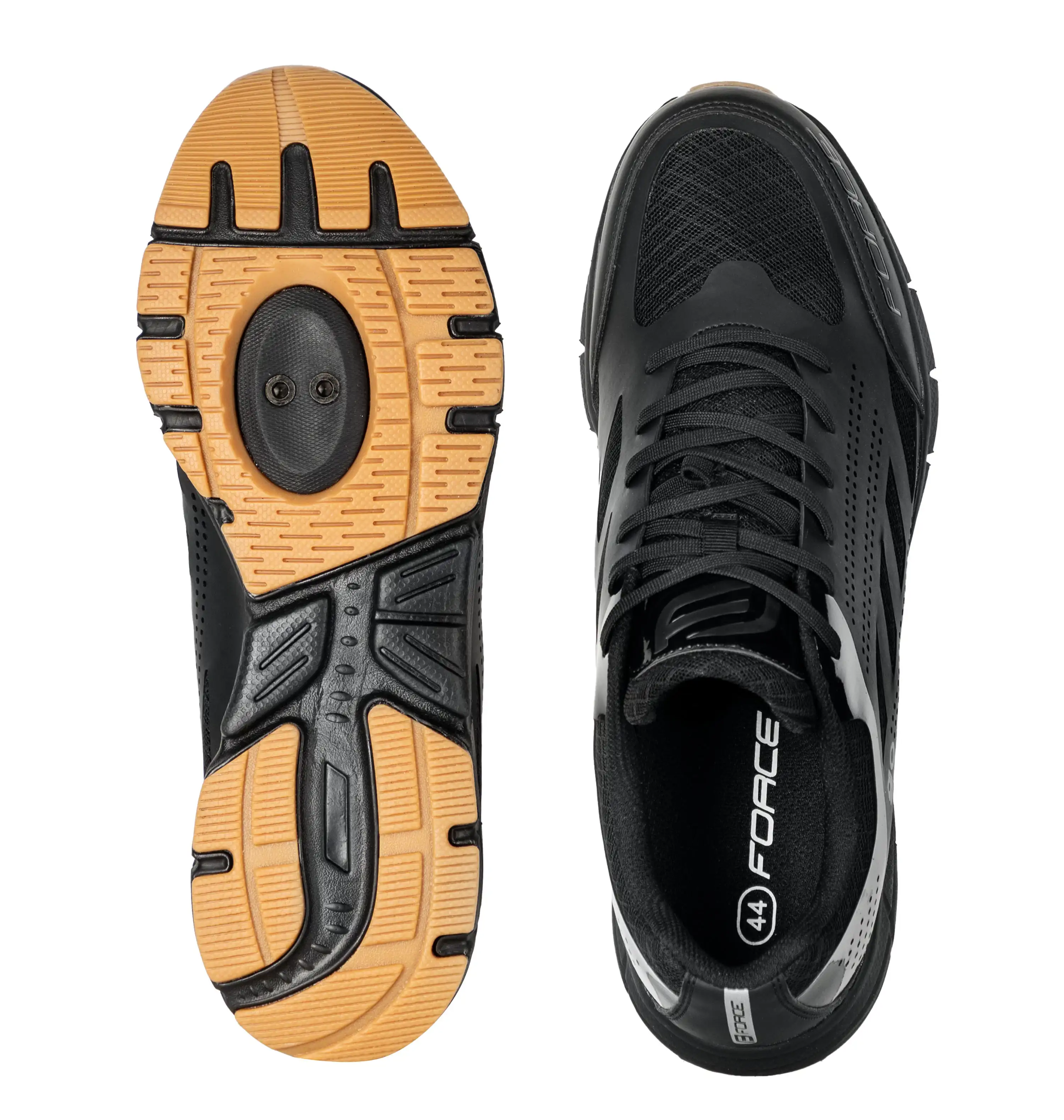 tretry FORCE MTB/TOURIST GO, černo-hnědé 41
