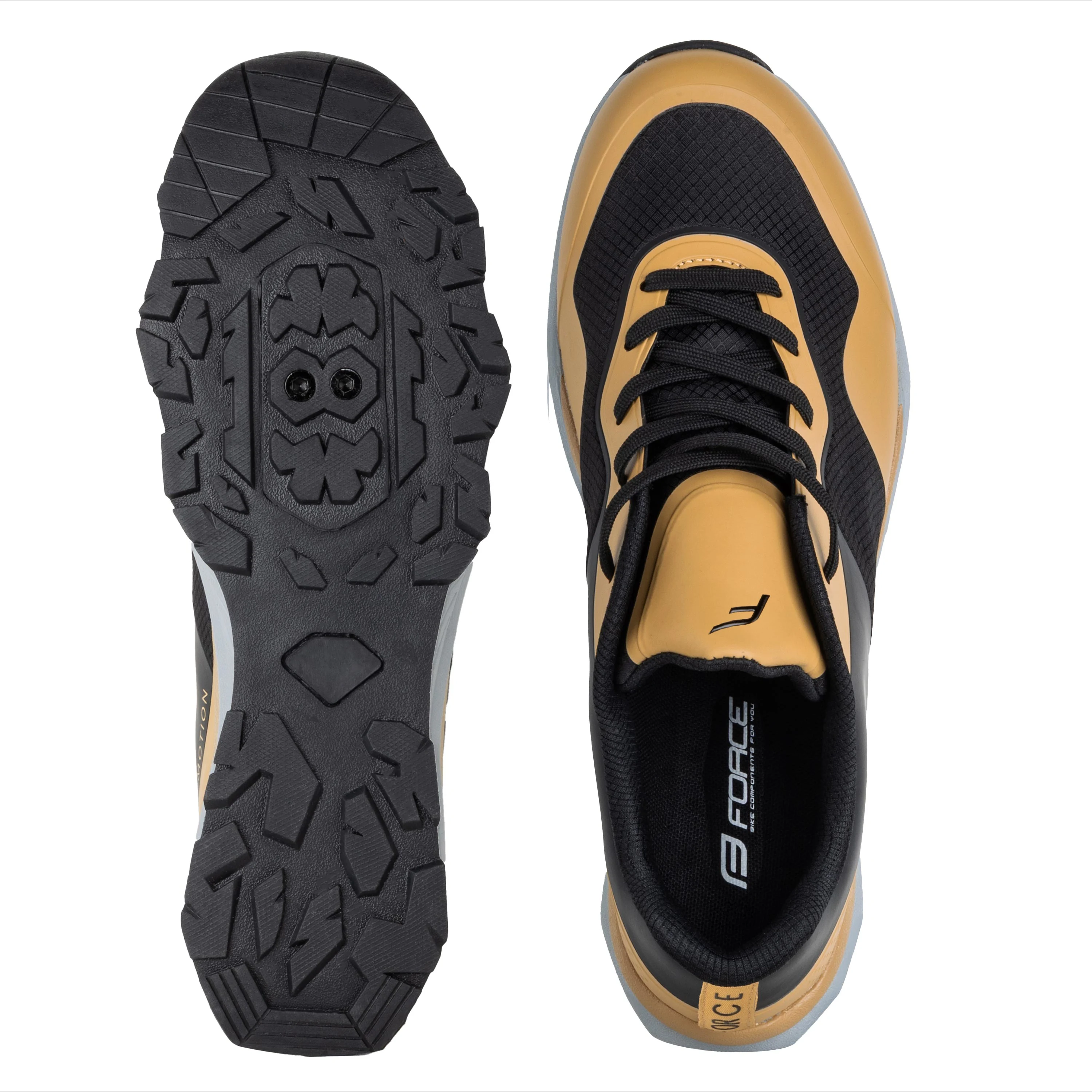 tretry FORCE MTB/TOURIST MOTION, černo-pískové 42