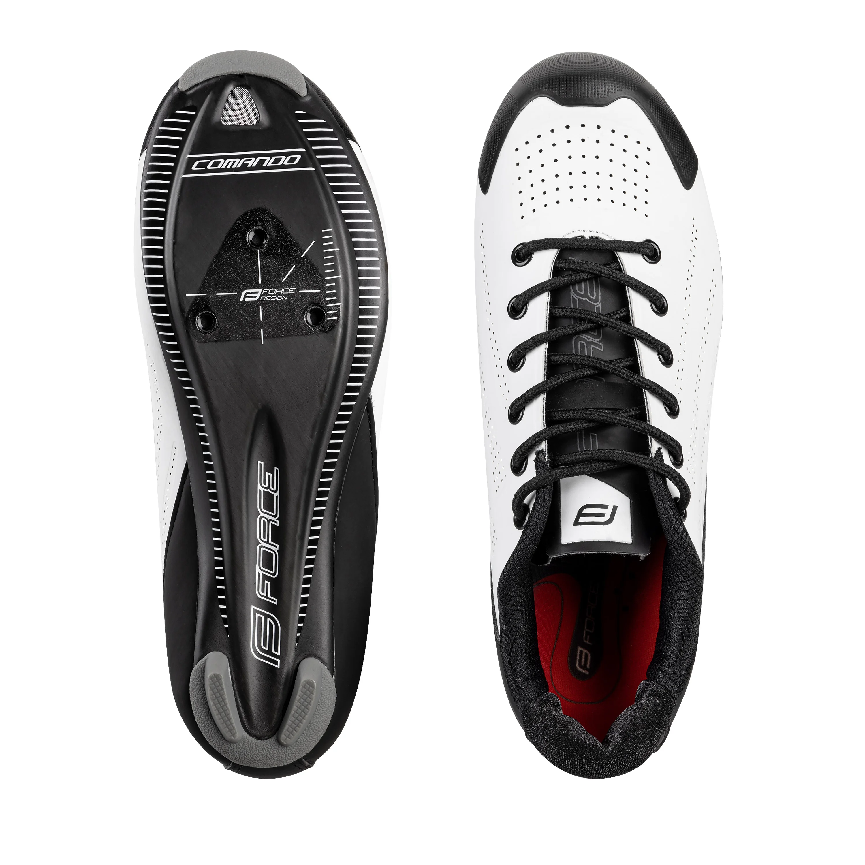 tretry FORCE ROAD COMANDO CARBON,  bílé 40