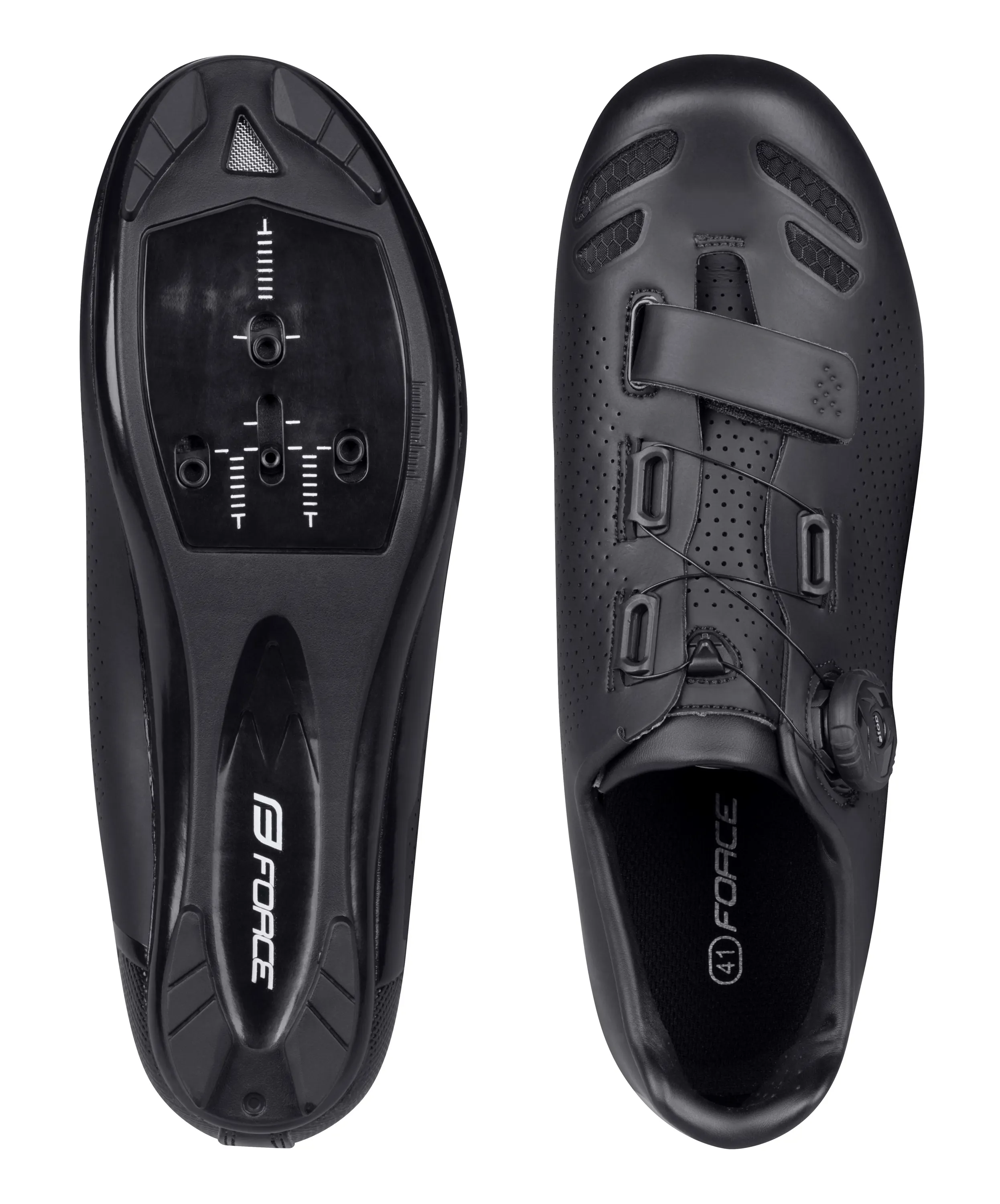 tretry FORCE ROAD HERO PRO, černé 36
