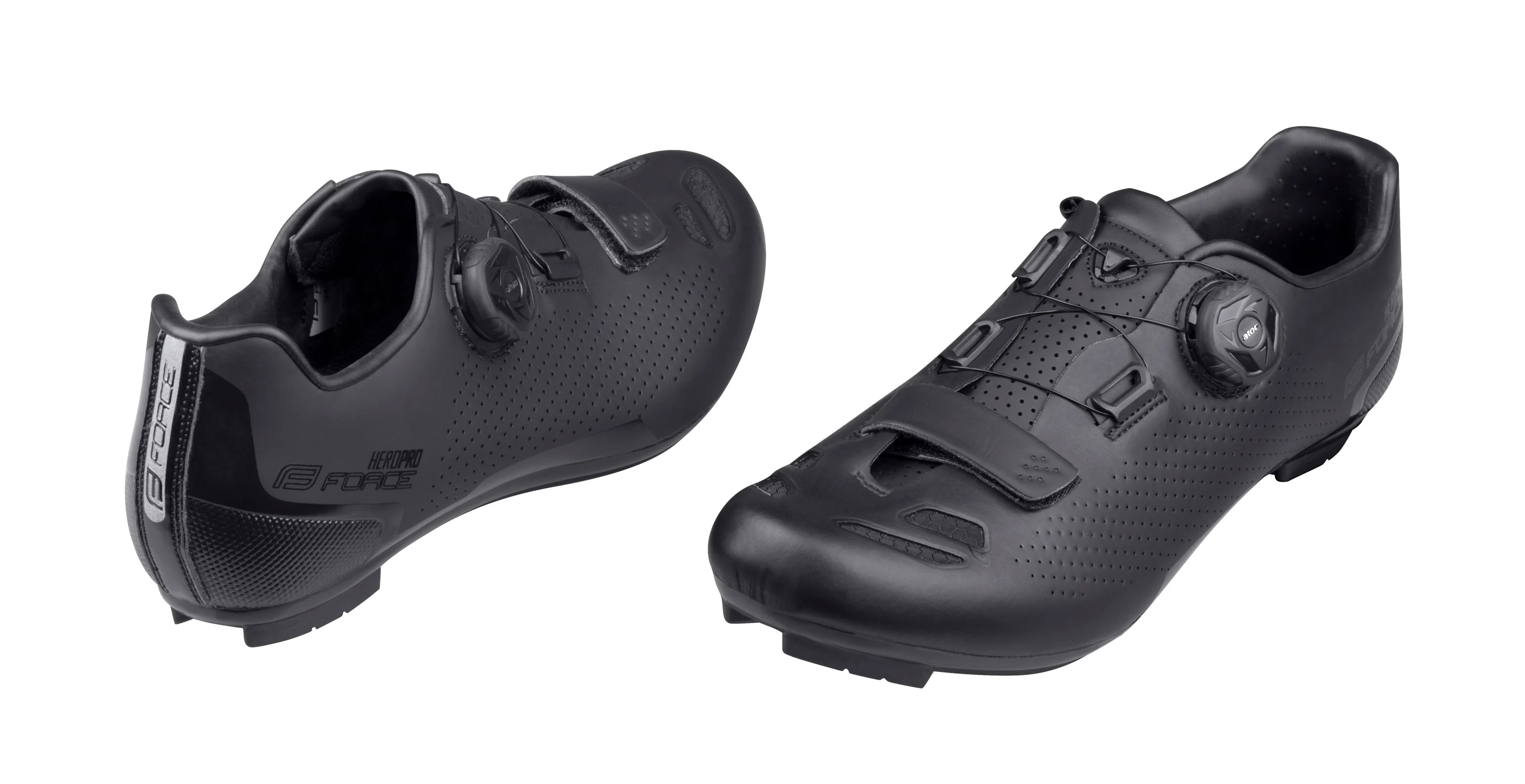 tretry FORCE ROAD HERO PRO, černé 42