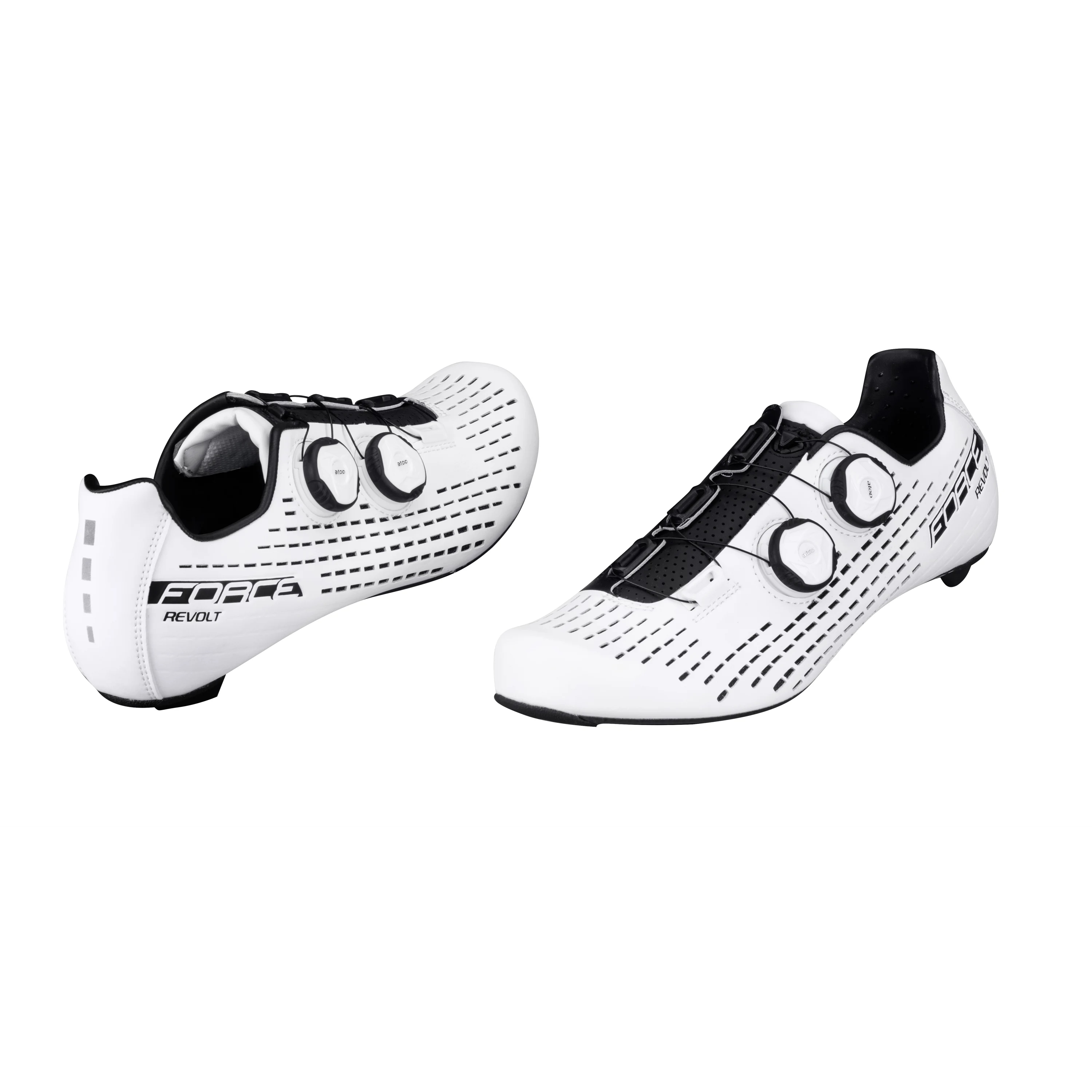 tretry FORCE ROAD REVOLT CARBON, černé 41