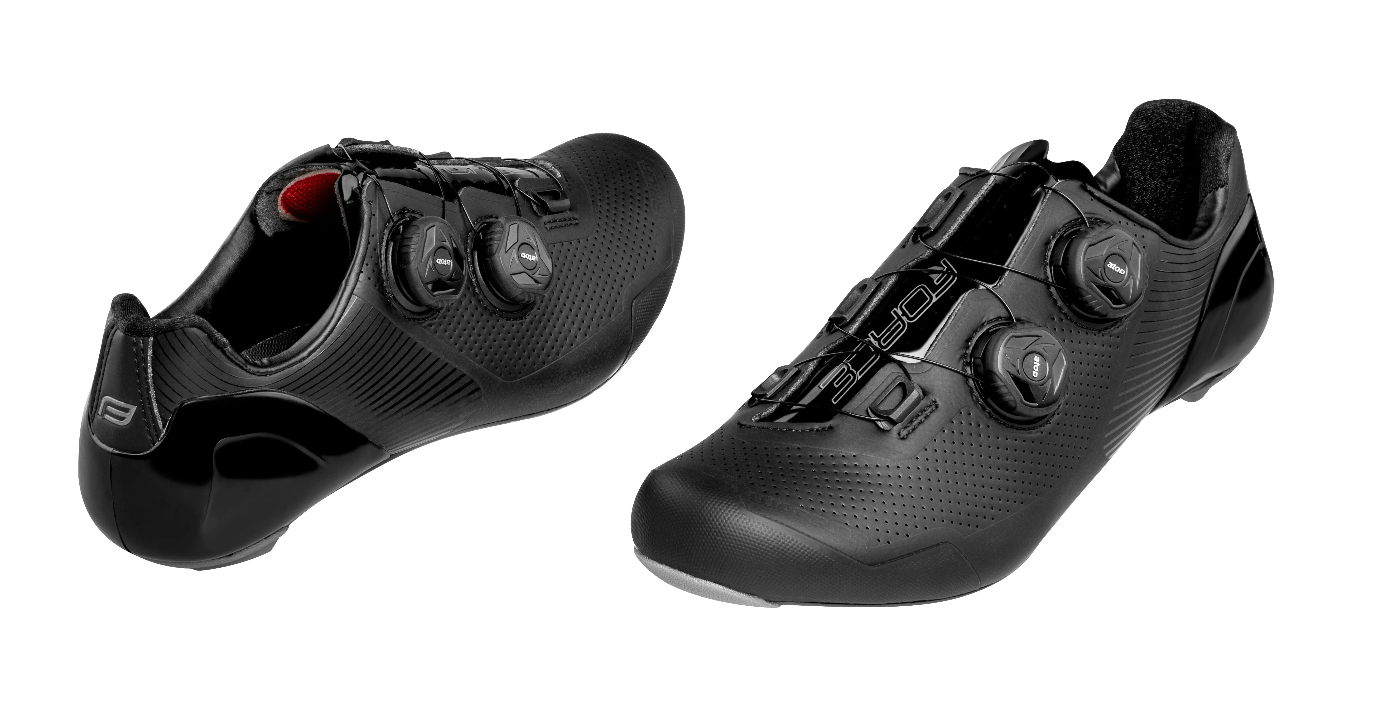 tretry FORCE ROAD WARRIOR CARBON, černé 42