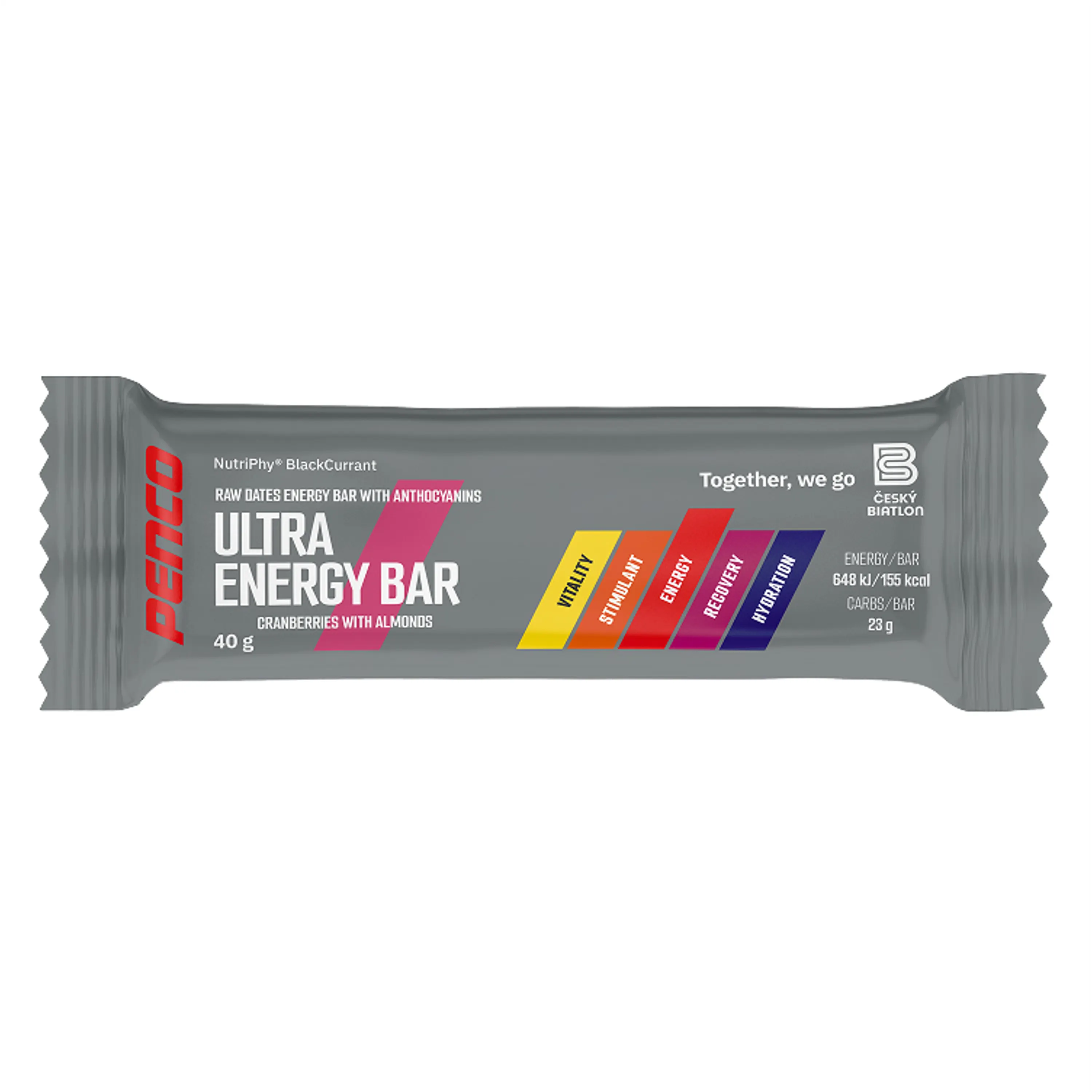 Ultra Energy Bar, tyčinka, 40 g brusinka