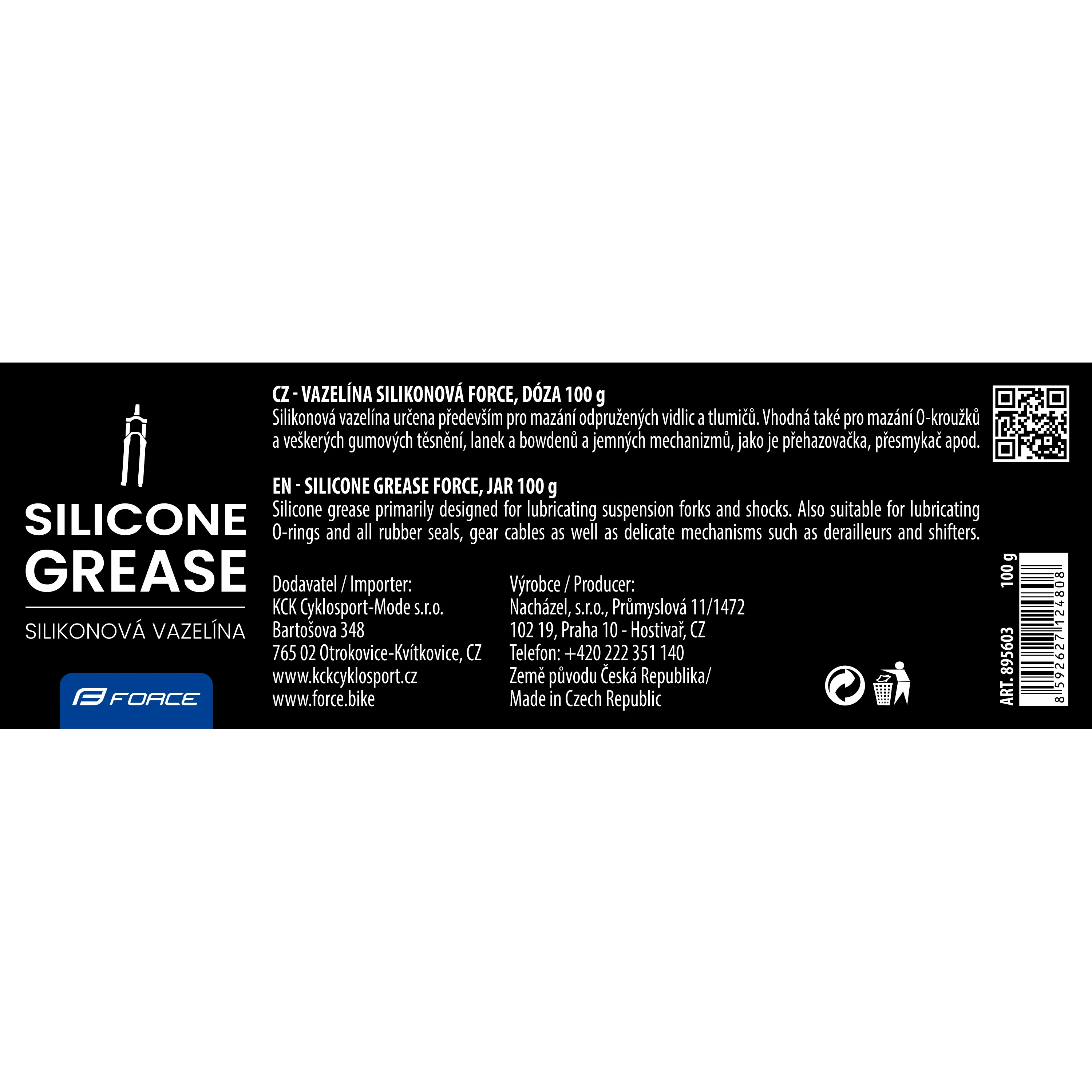 vazelína silikonová FORCE, dóza 100 g