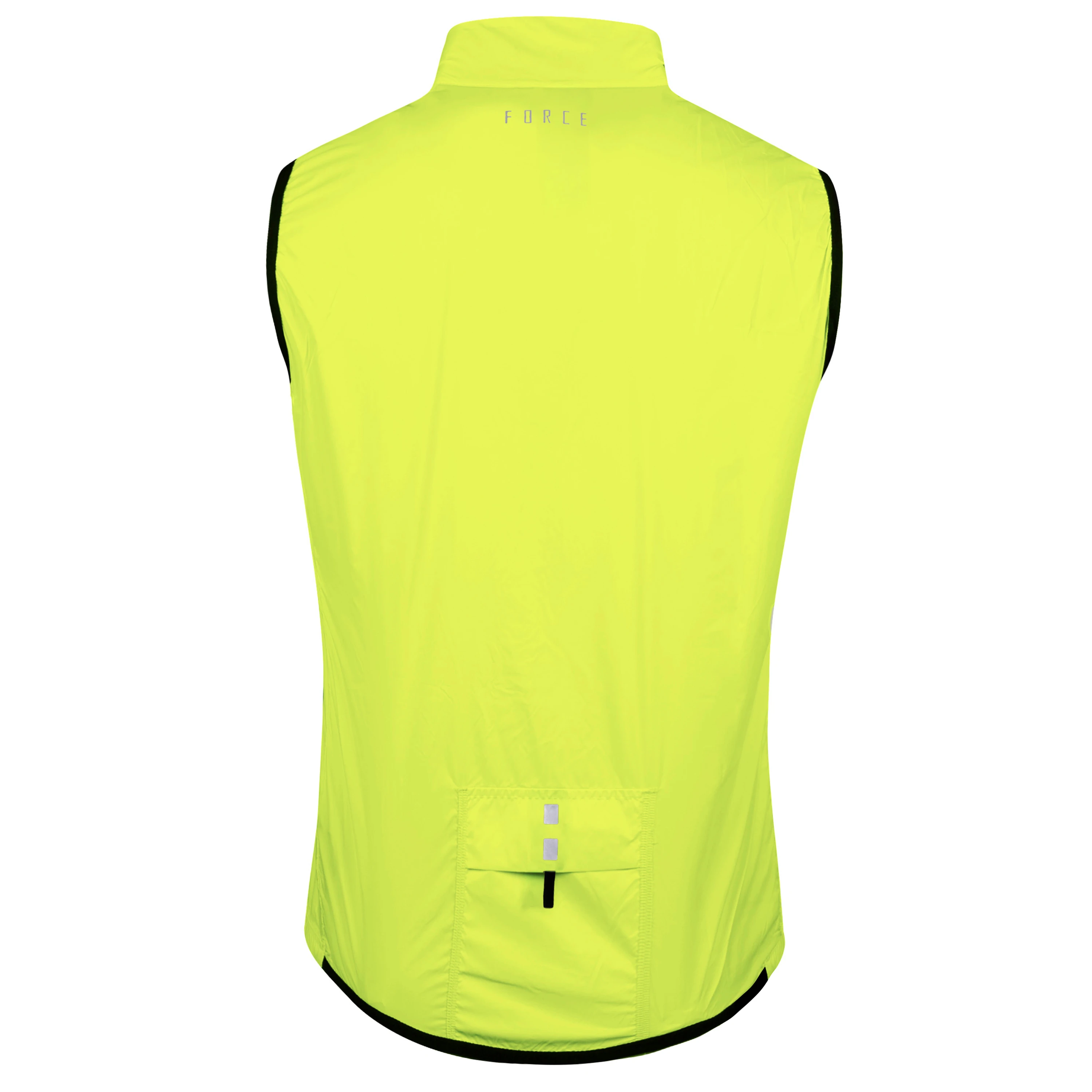 vesta FORCE WINDPRO, plná záda, fluo XL