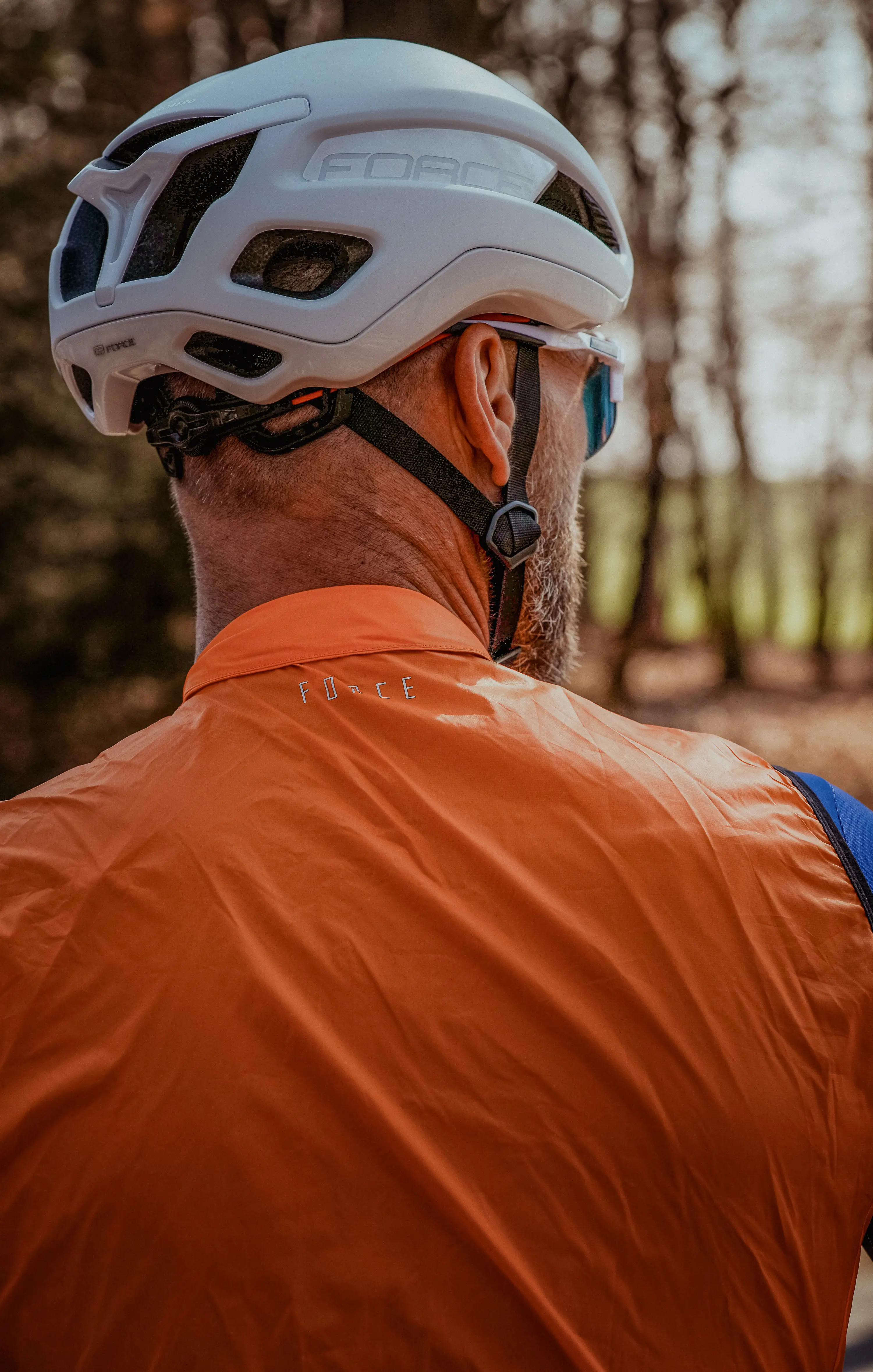 vesta FORCE WINDPRO, plná záda, oranžová