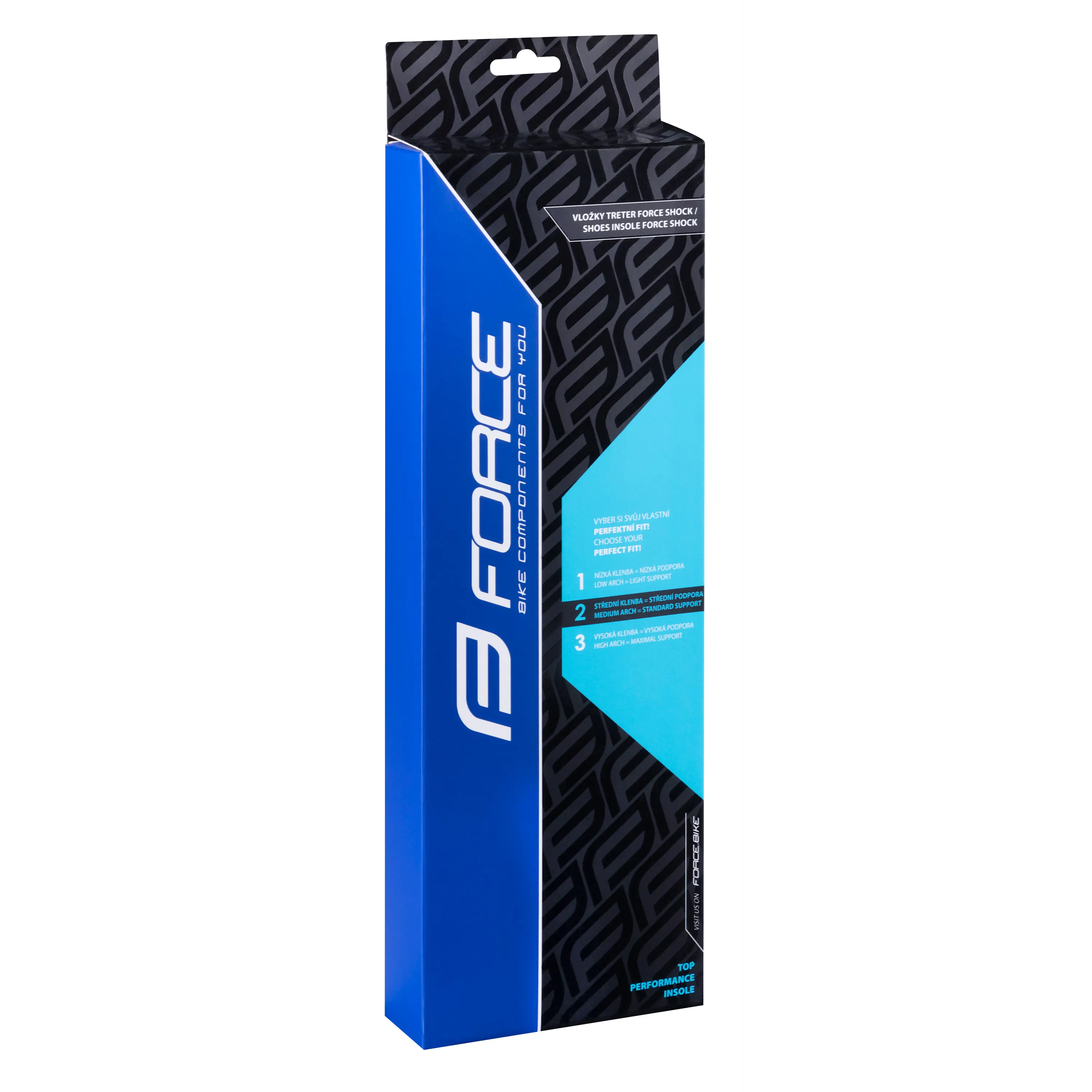 vložky treter FORCE SHOCK MEDIUM černo-modré 46-47
