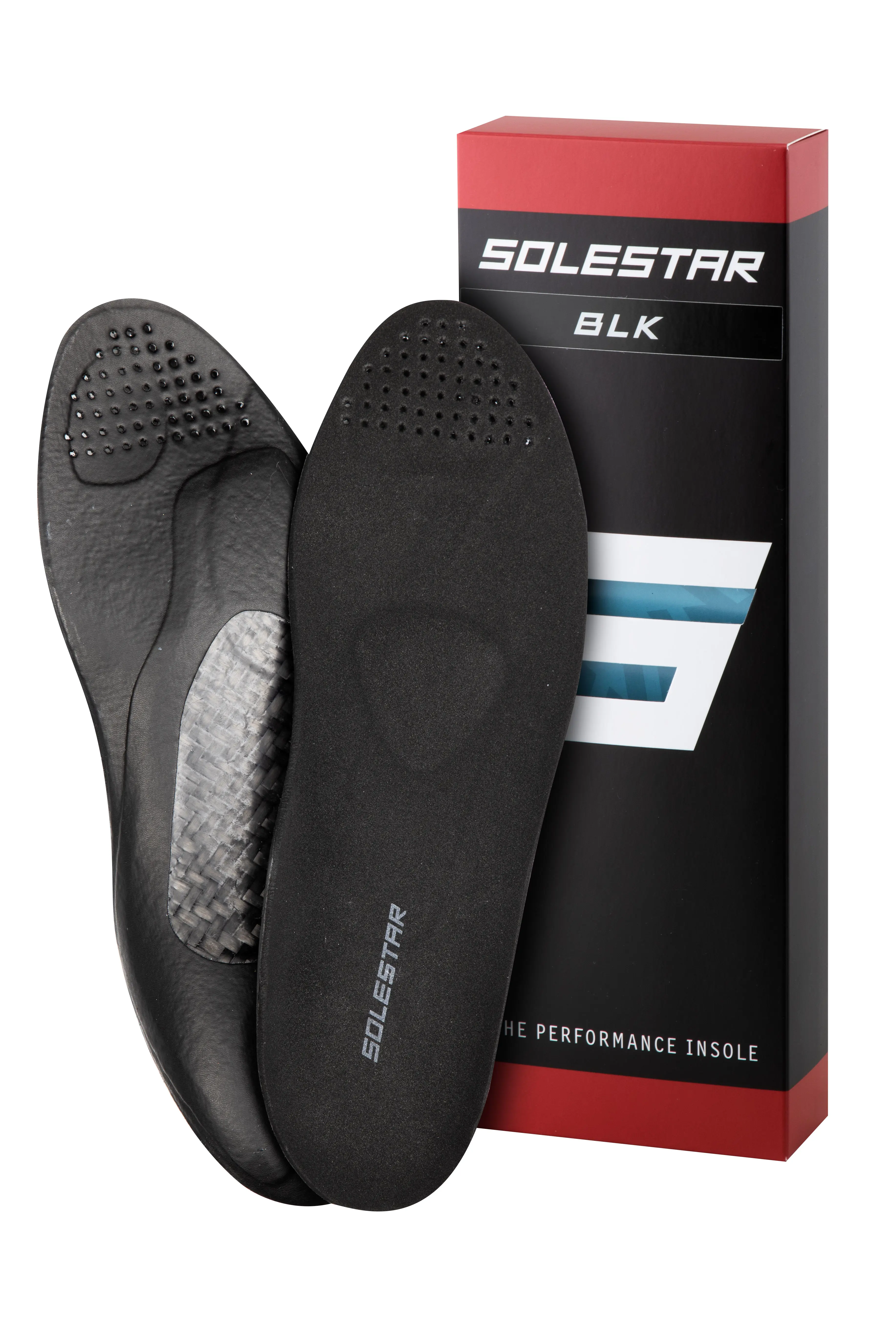 vložky treter SOLESTAR BLK, karbonové, černé